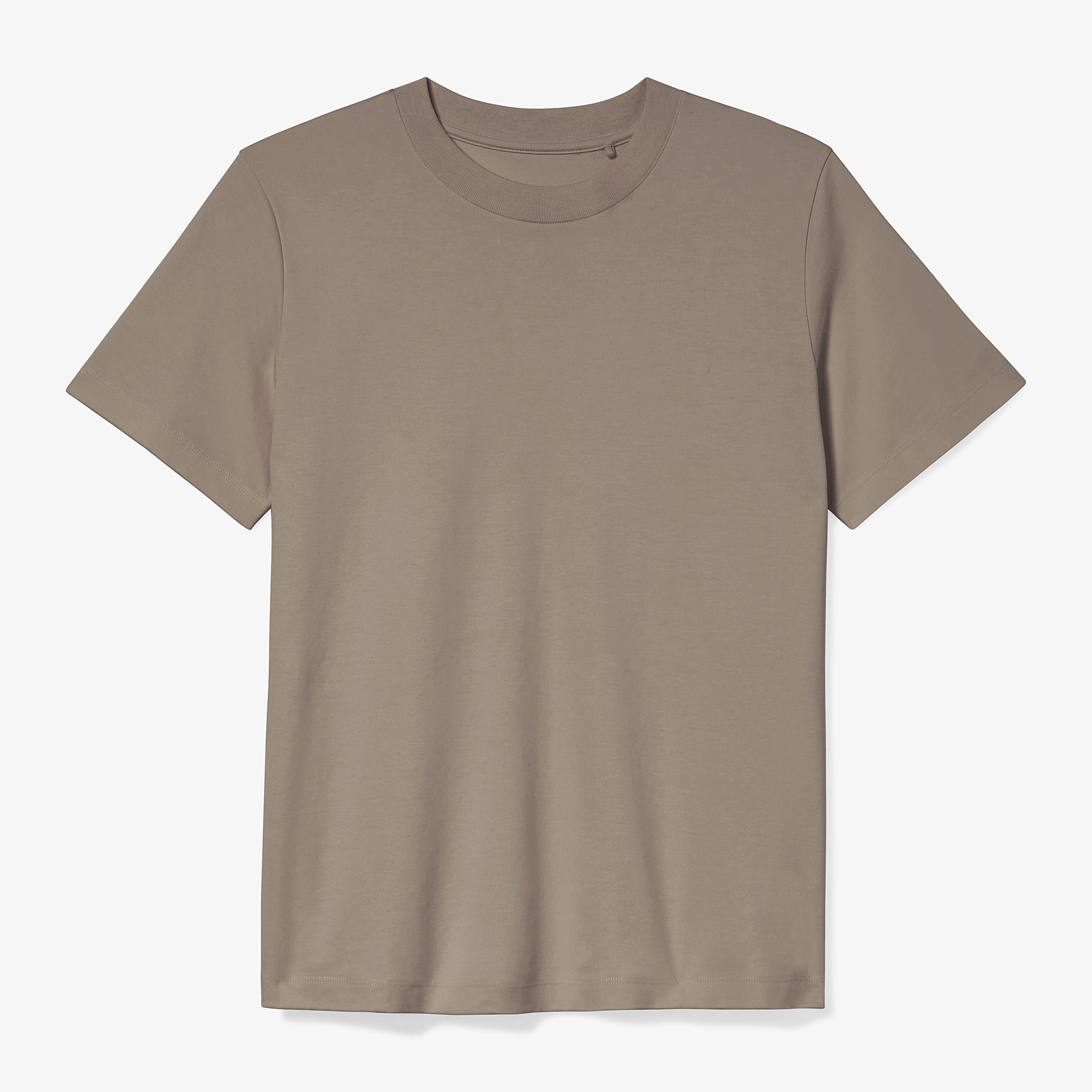 Packshot image of the Leslie T-Shirt—Compact Cotton in Pebble