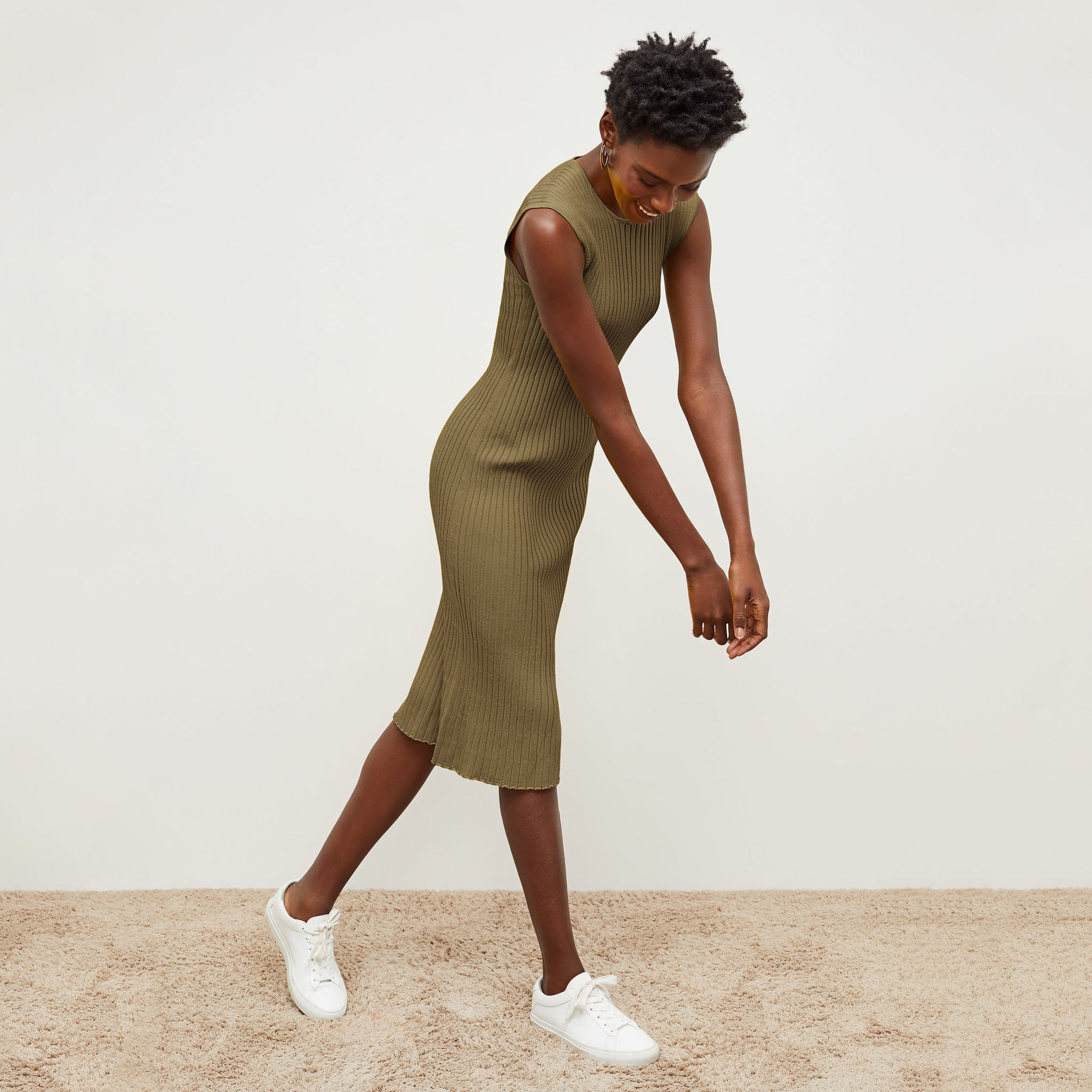 Dylan Dress - Slinky Knit :: Safari Dylan Dress - Slinky Knit :: Safari