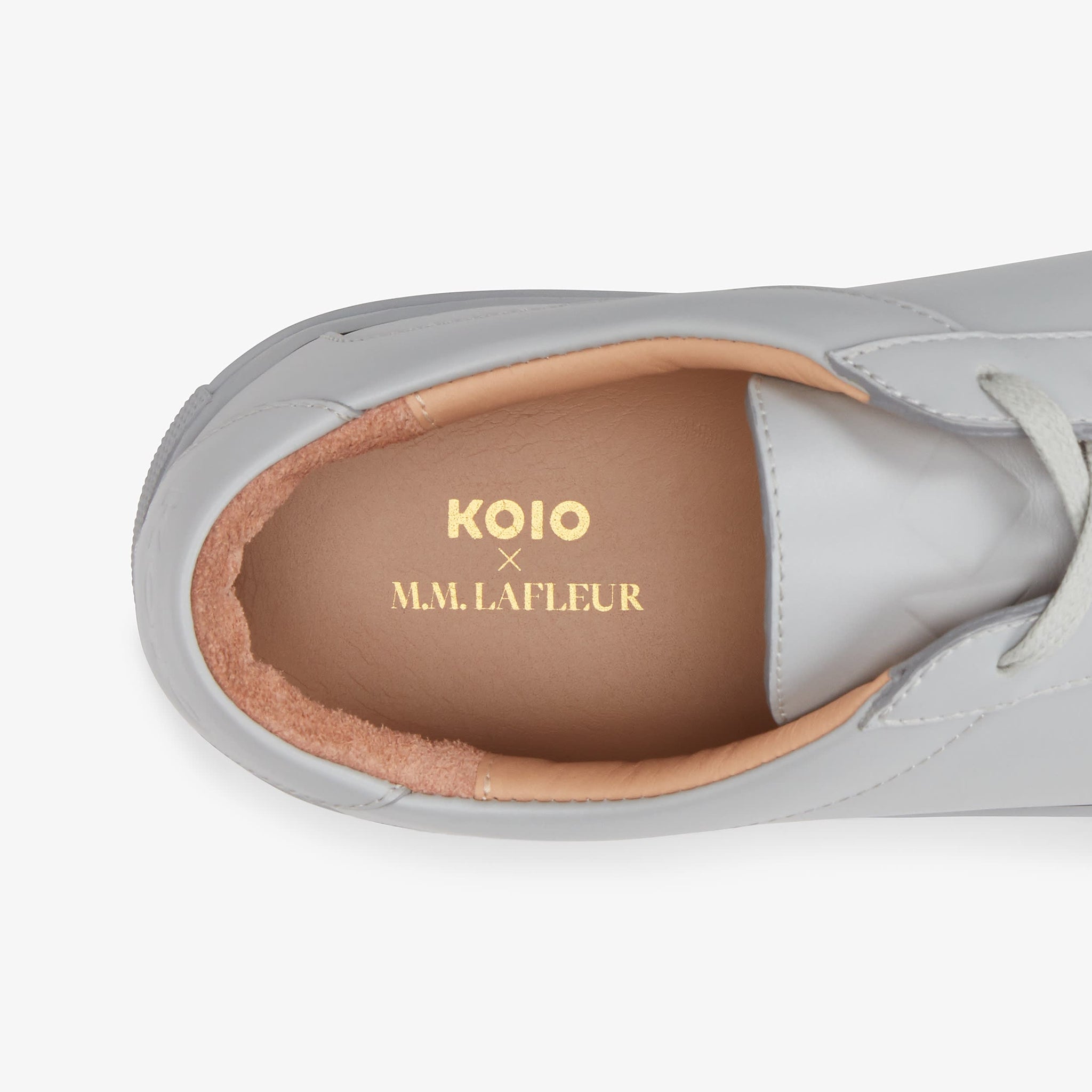 packshot image of M.M.LaFleur x Koio Capri Low-Top Sneakers—Leather in smoke
