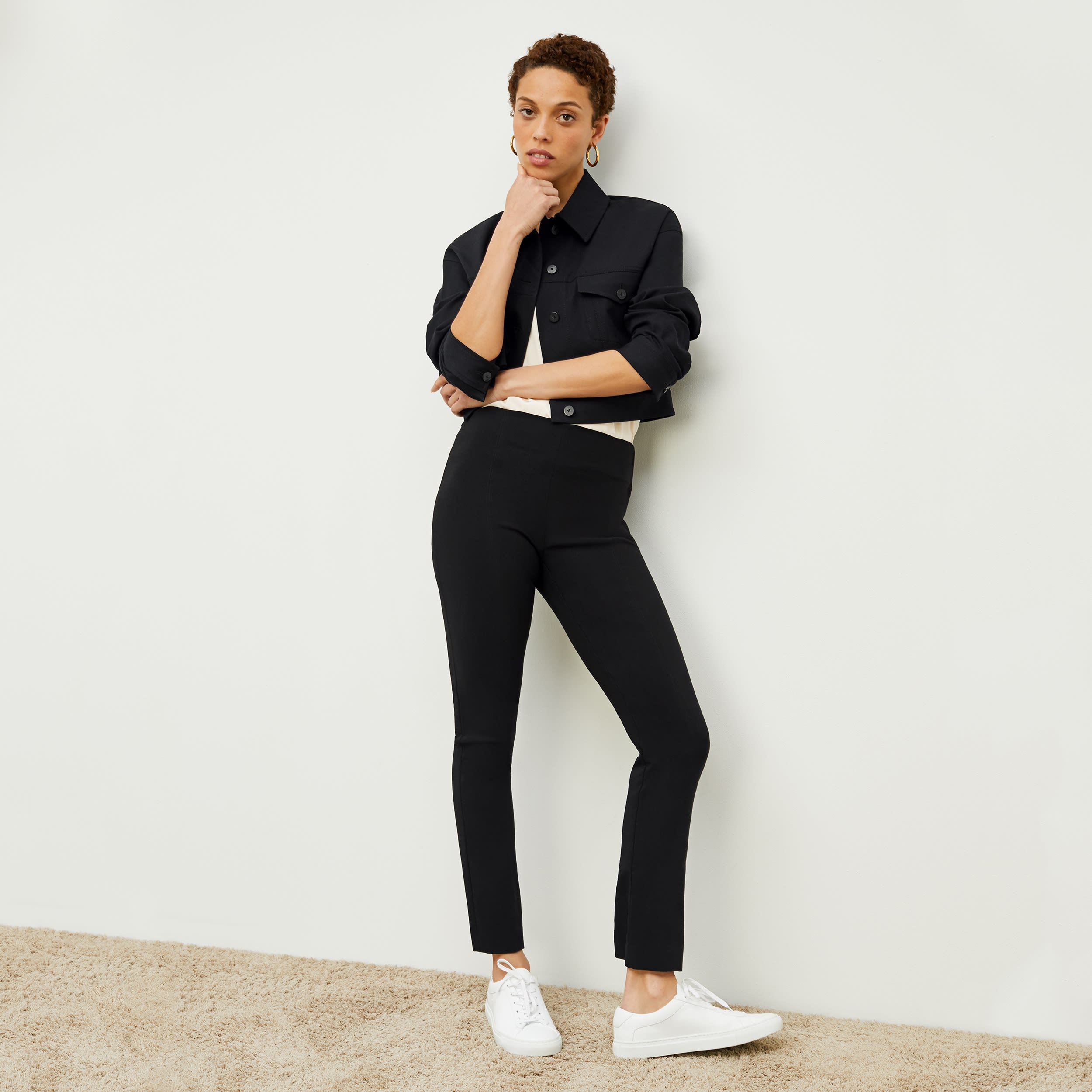 Foster Cigarette Pant - PowerStretch :: Lakeside main image 0