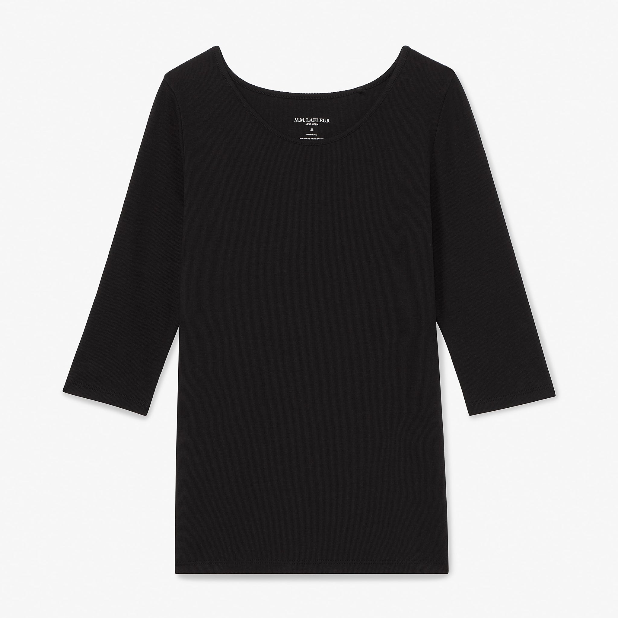 packshot image of the soyoung t-shirt in black