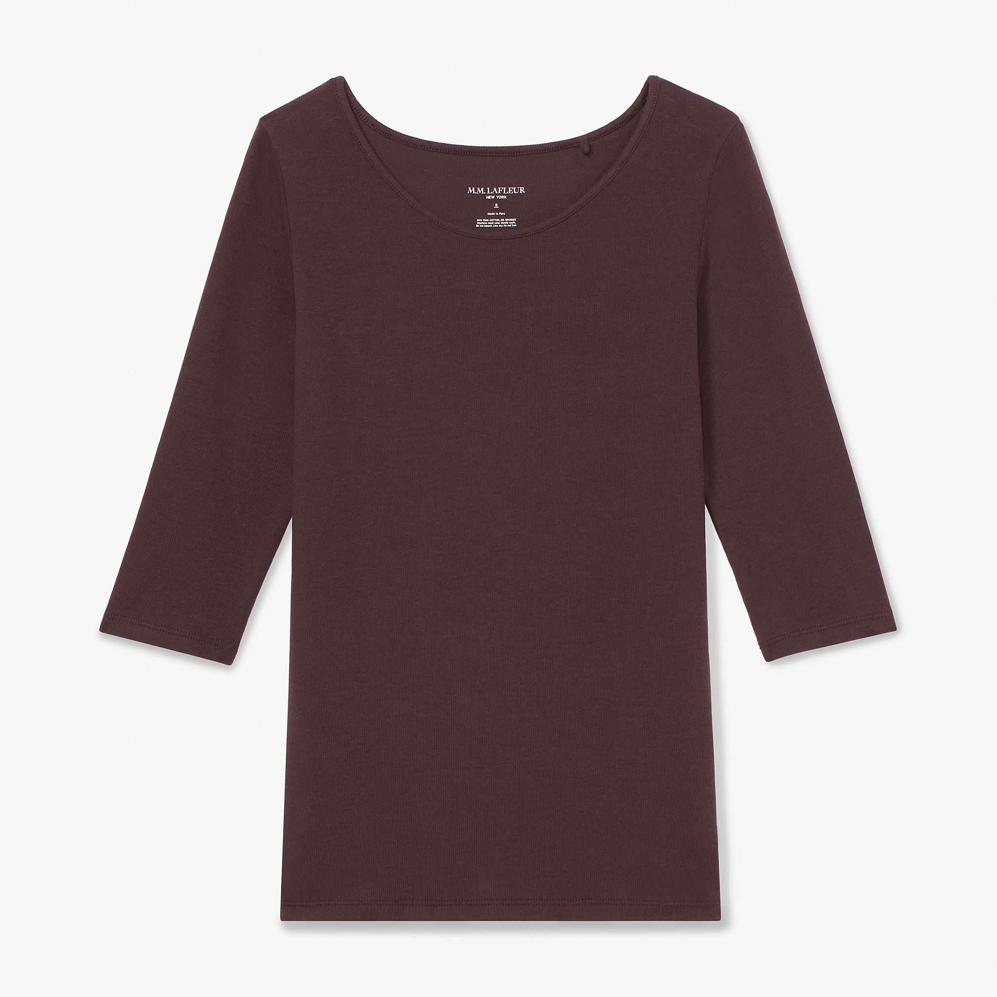 Soyoung T-Shirt - Ribbed Pima Cotton :: Huckleberry