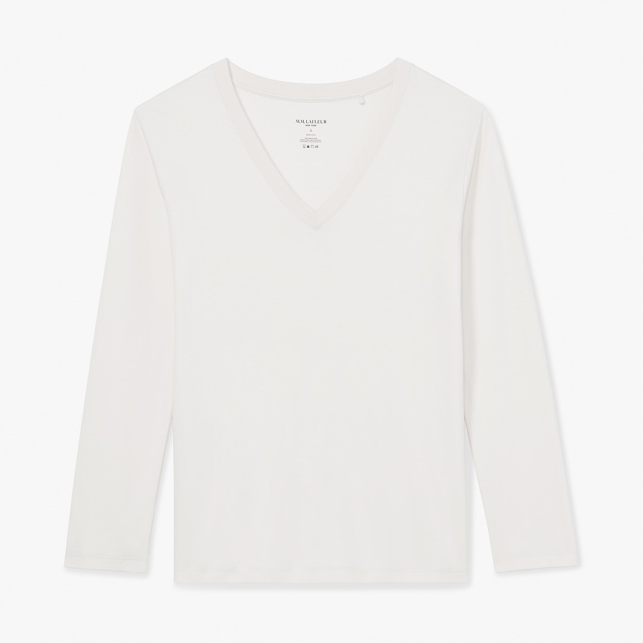 Asher T-Shirt - Pima Cotton :: Ivory – M.M.LaFleur