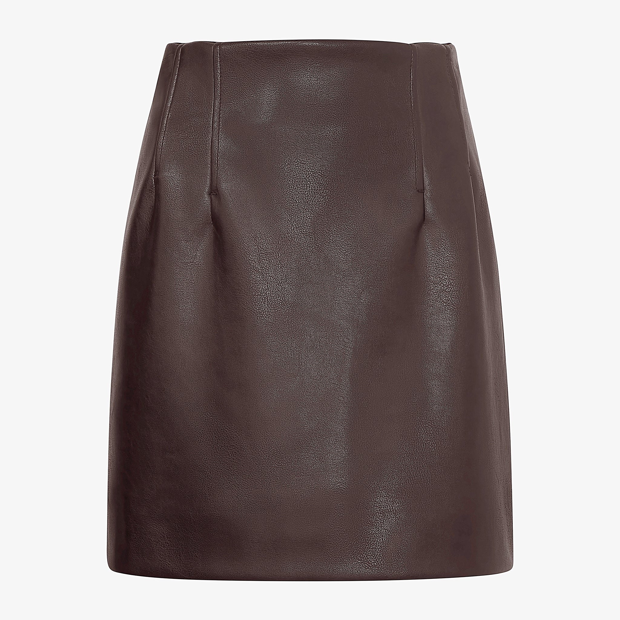 Whitney Skirt - Vegan Leather :: Brown – M.M.LaFleur