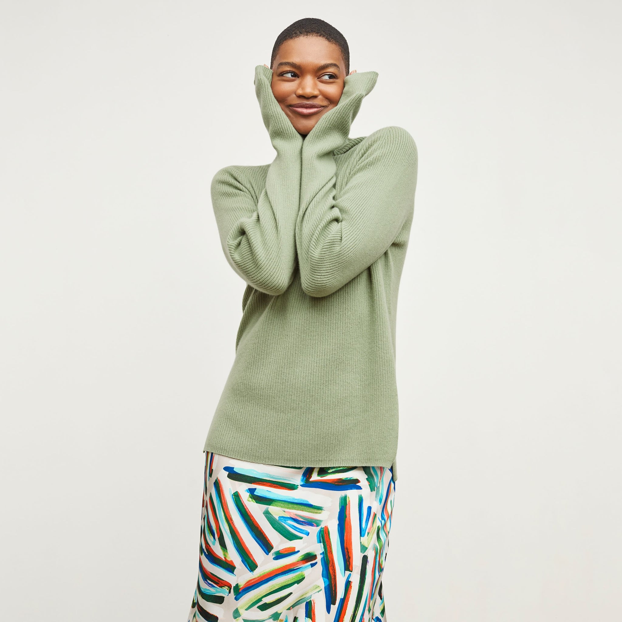 McKenzie Sweater - Cashmere :: Jade