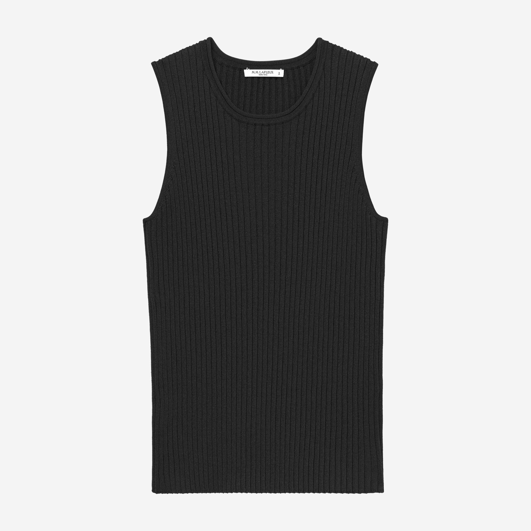 still image of the avery top in black