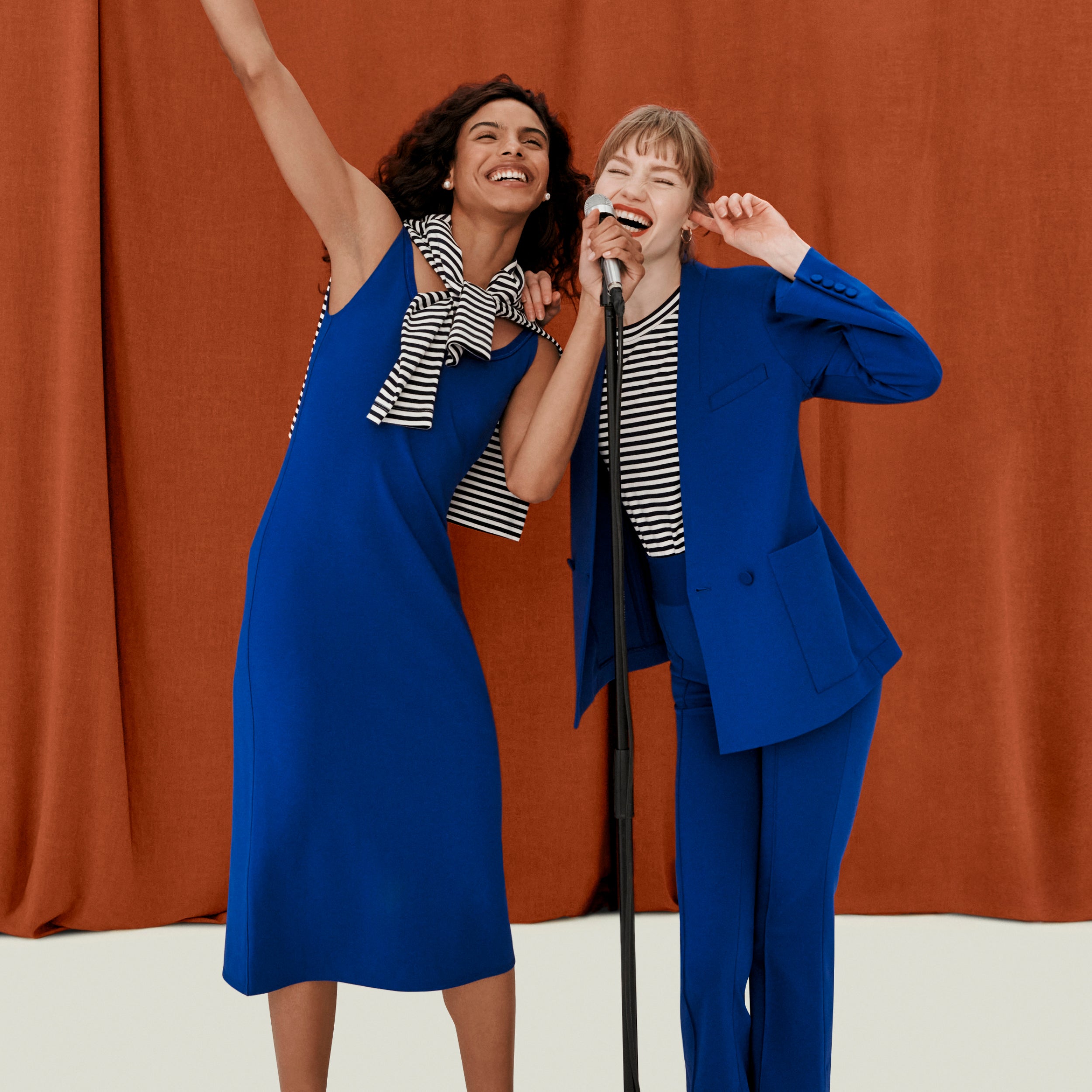 Elsa Dress Light Ponte Electric Blue M.M.LaFleur