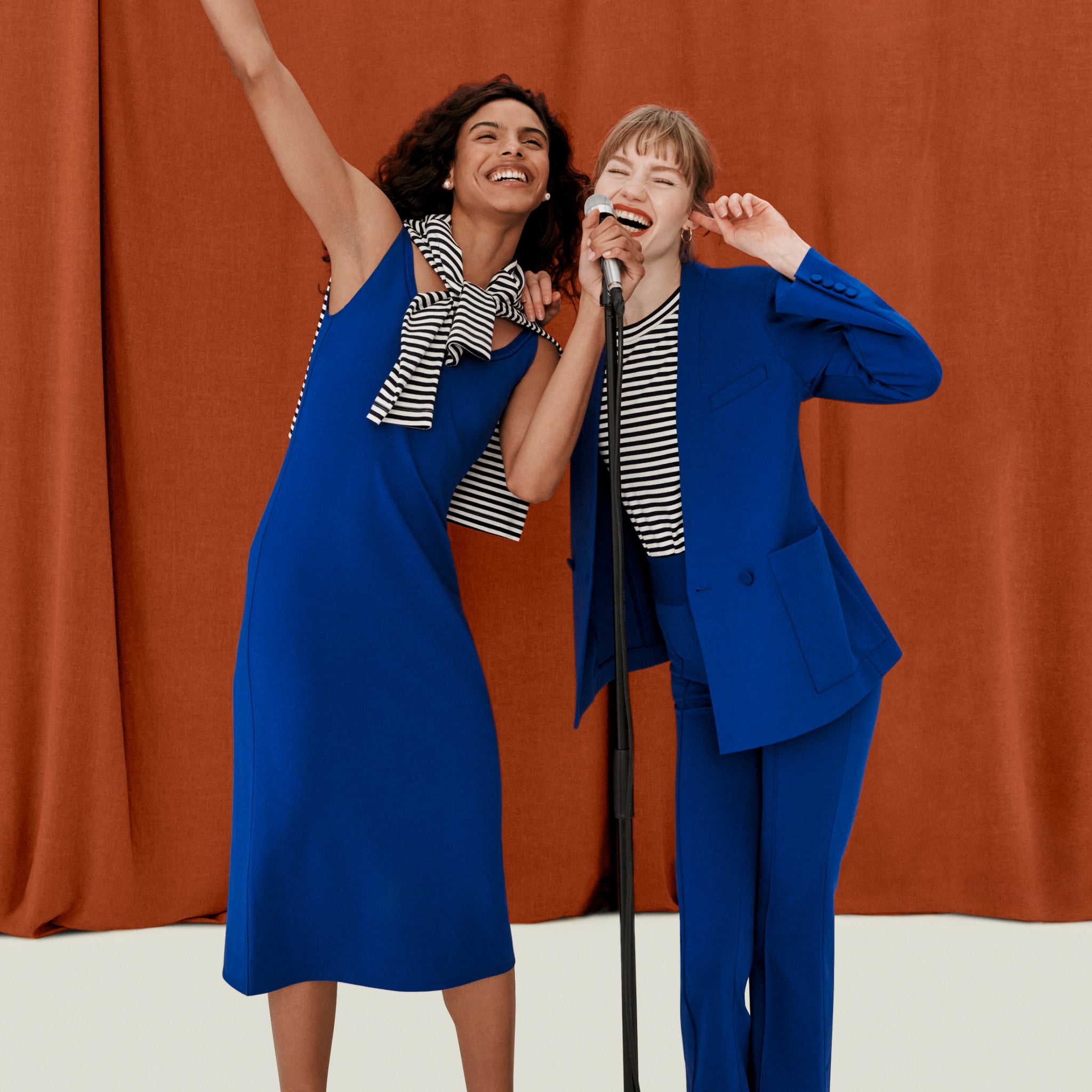 Elsa Dress - Butter Ponte :: Electric Blue M.M.LaFleur Elsa Dress - Butter Ponte :: Electric Blue M.M.LaFleur