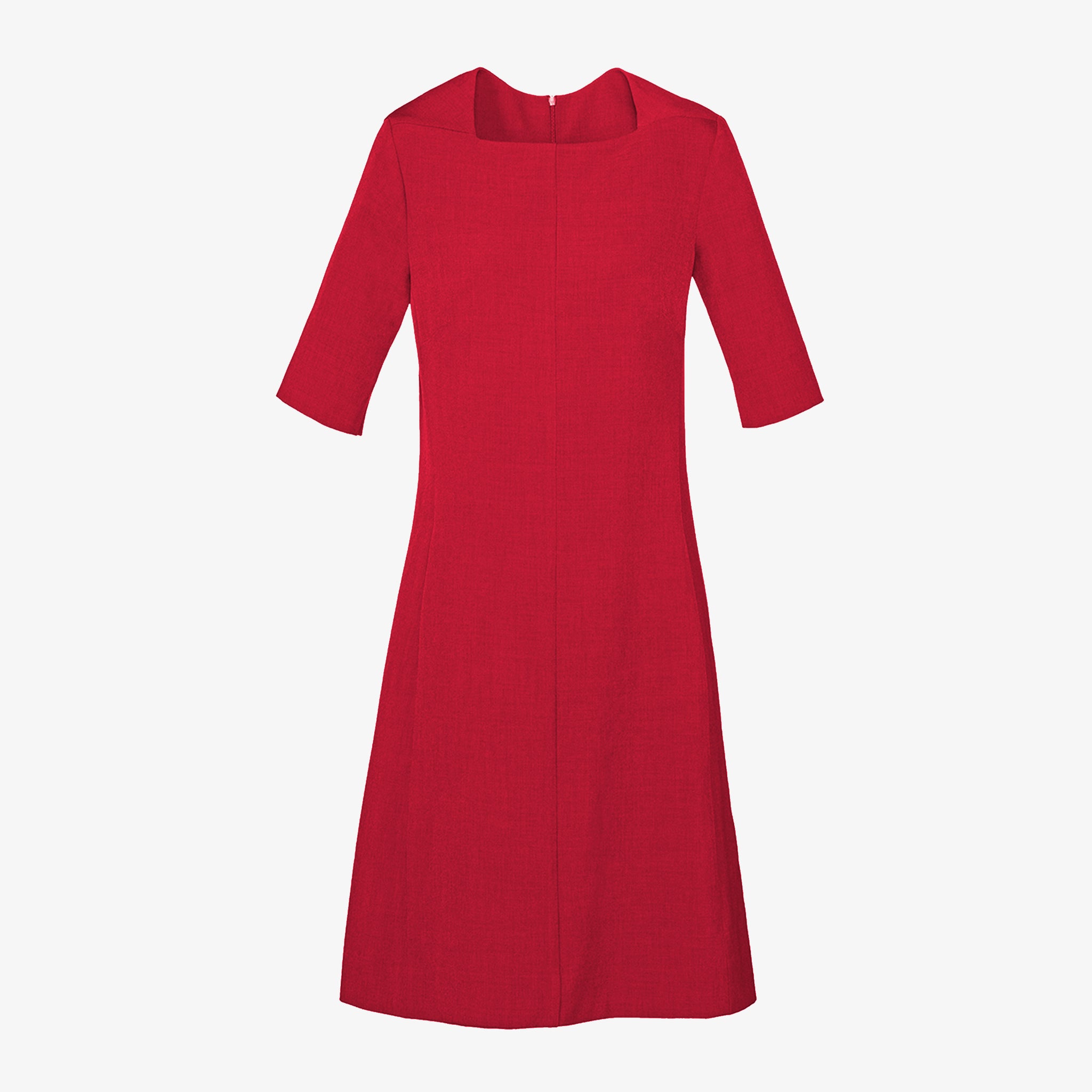 still image of the emily dress in rhubarb