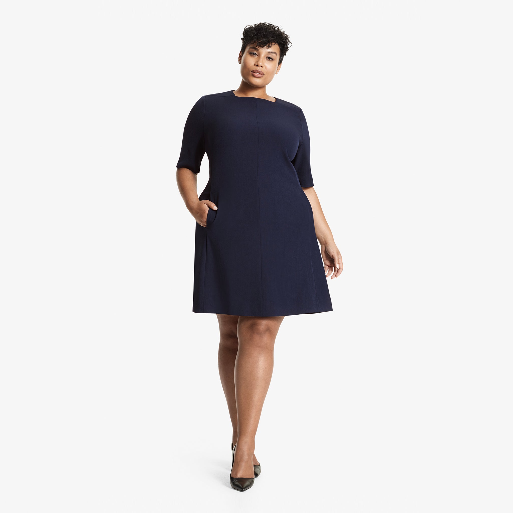 Emily Dress - WonderTex :: Galaxy Blue Emily Dress - WonderTex :: Galaxy Blue