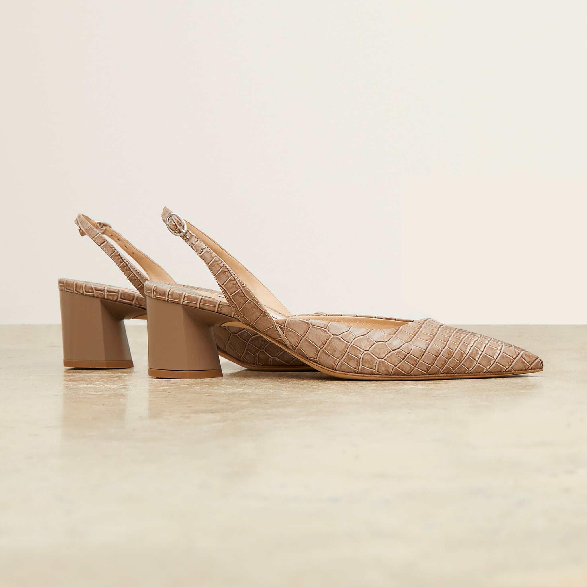still image of the irene slingback in rosy taupe