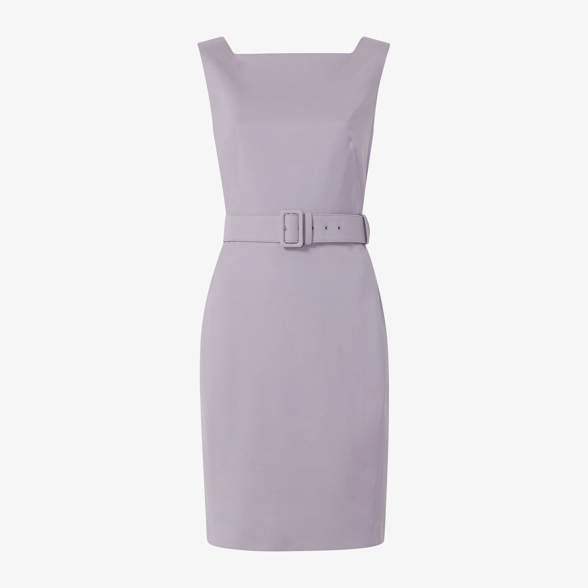 Packshot image of the Cynthia Dress - Washable Wool Twill in Light Lilac