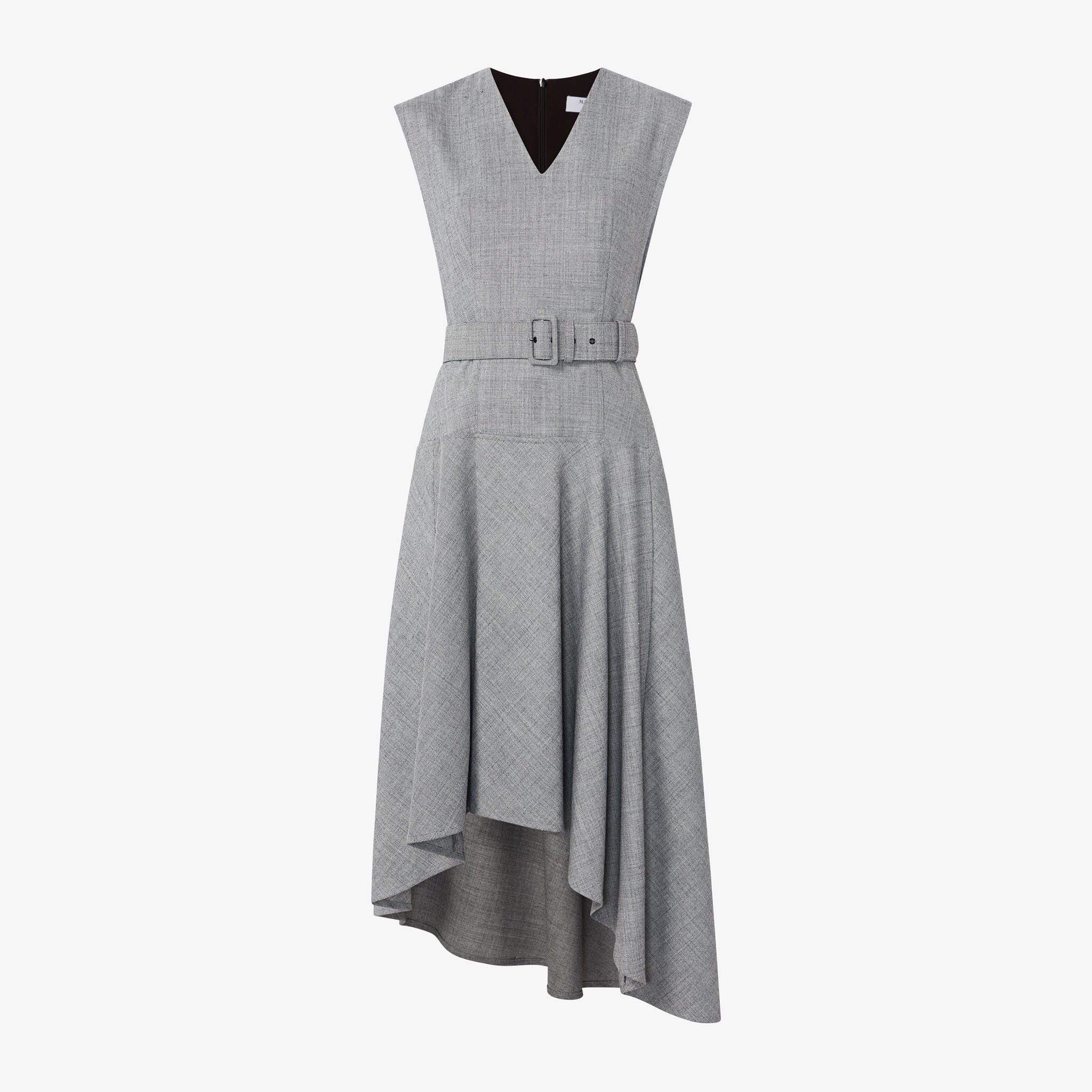 Packshot image of the Kelsey Dress - Sharkskin in Black / White