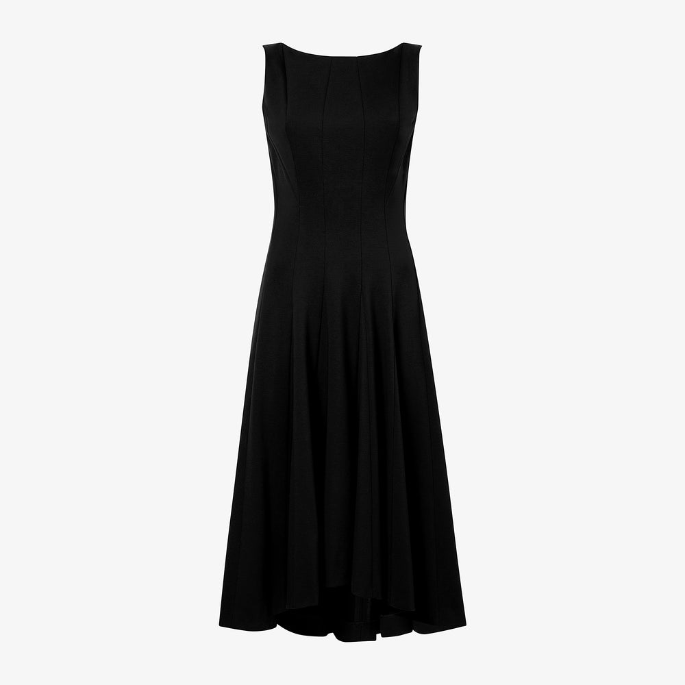 still image of the gabriella dress in black