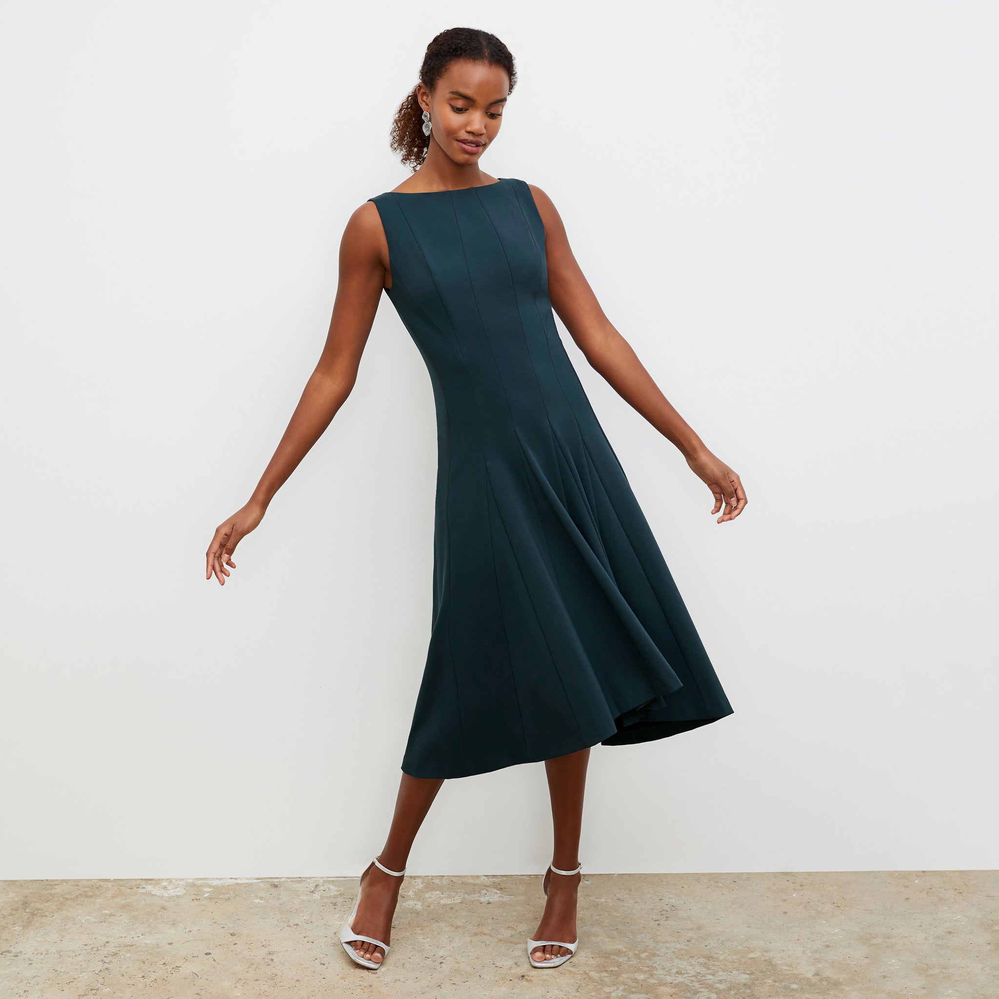 Gabriella Dress - Washable Ponte :: Deep Sea Gabriella Dress - Washable Ponte :: Deep Sea