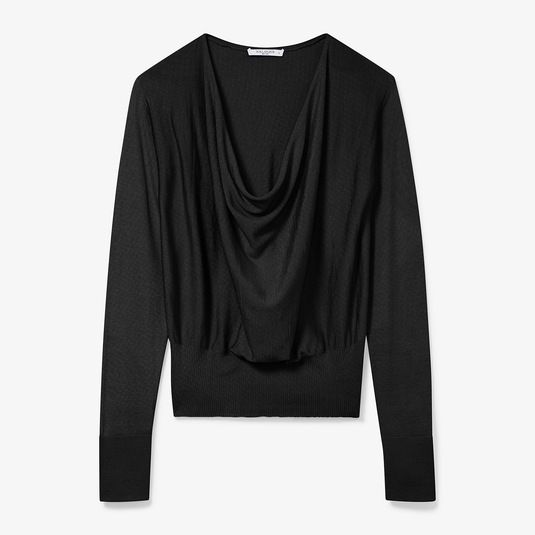 Packshot image of the Monica Top - Silk Jersey in Black