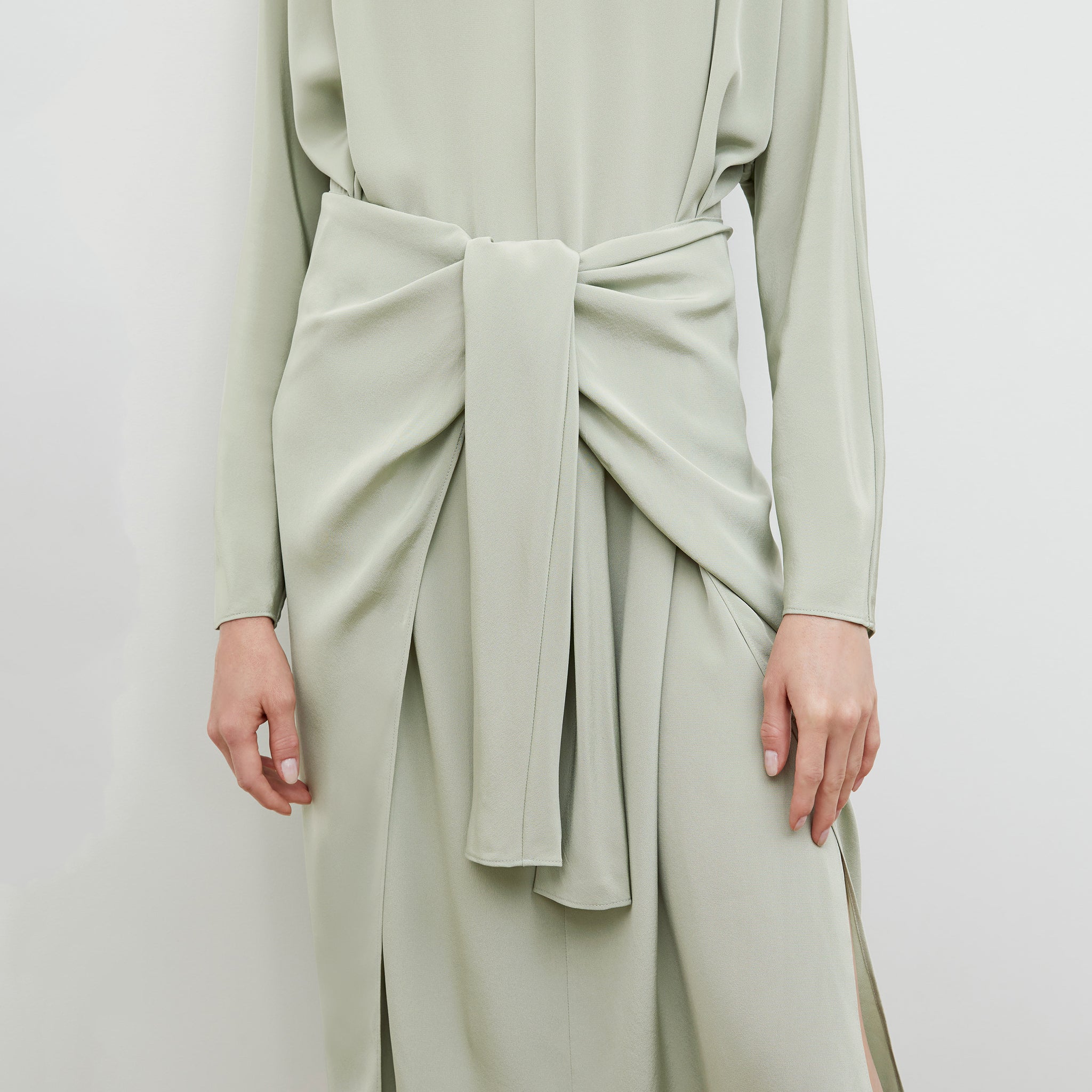 Rashmeen Dress - Washable Silk :: Minty Green 4 Rashmeen Dress - Washable Silk :: Minty Green 4