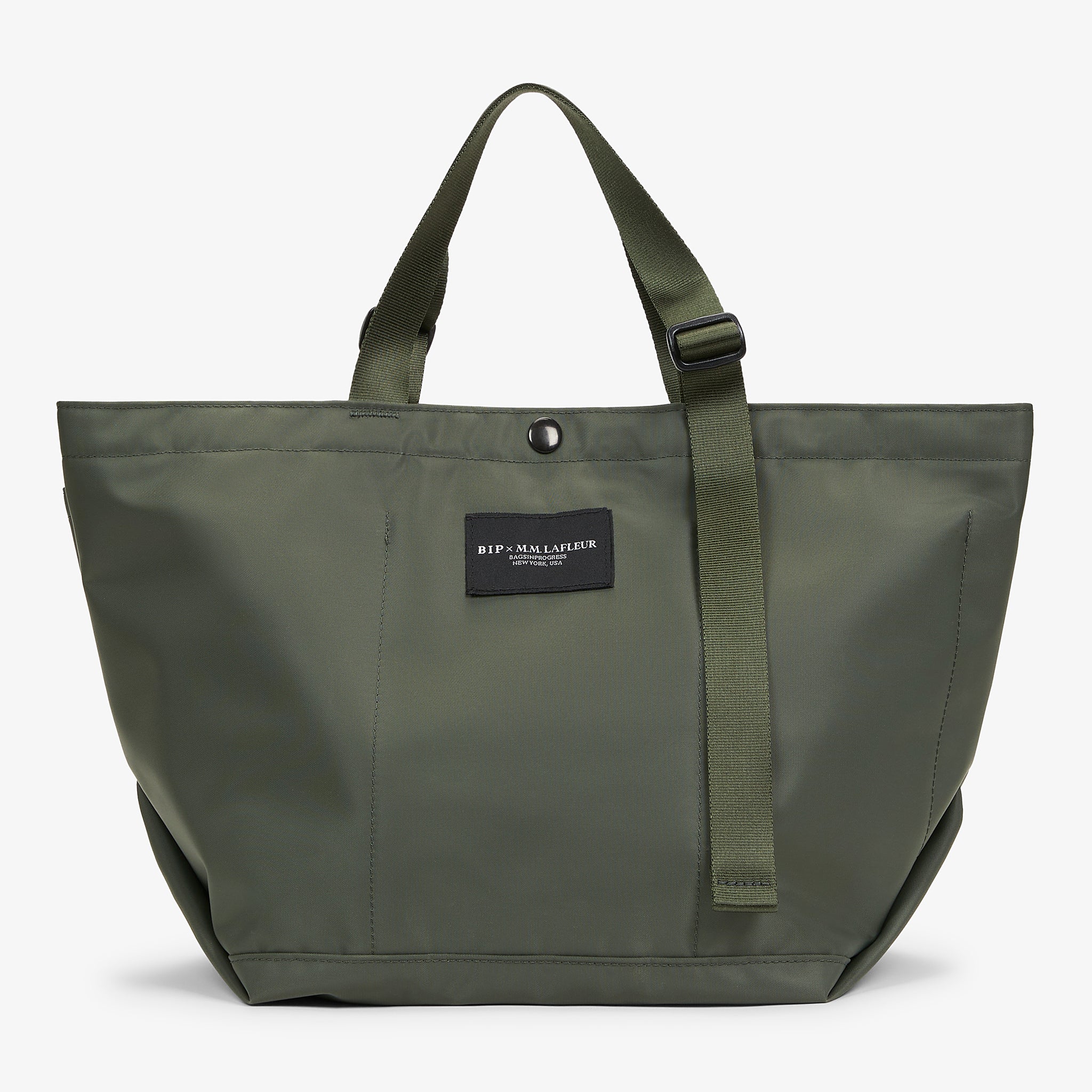 Packshot image of the Bags in Progress x MM Small Carry All Tote  in Khaki Green 