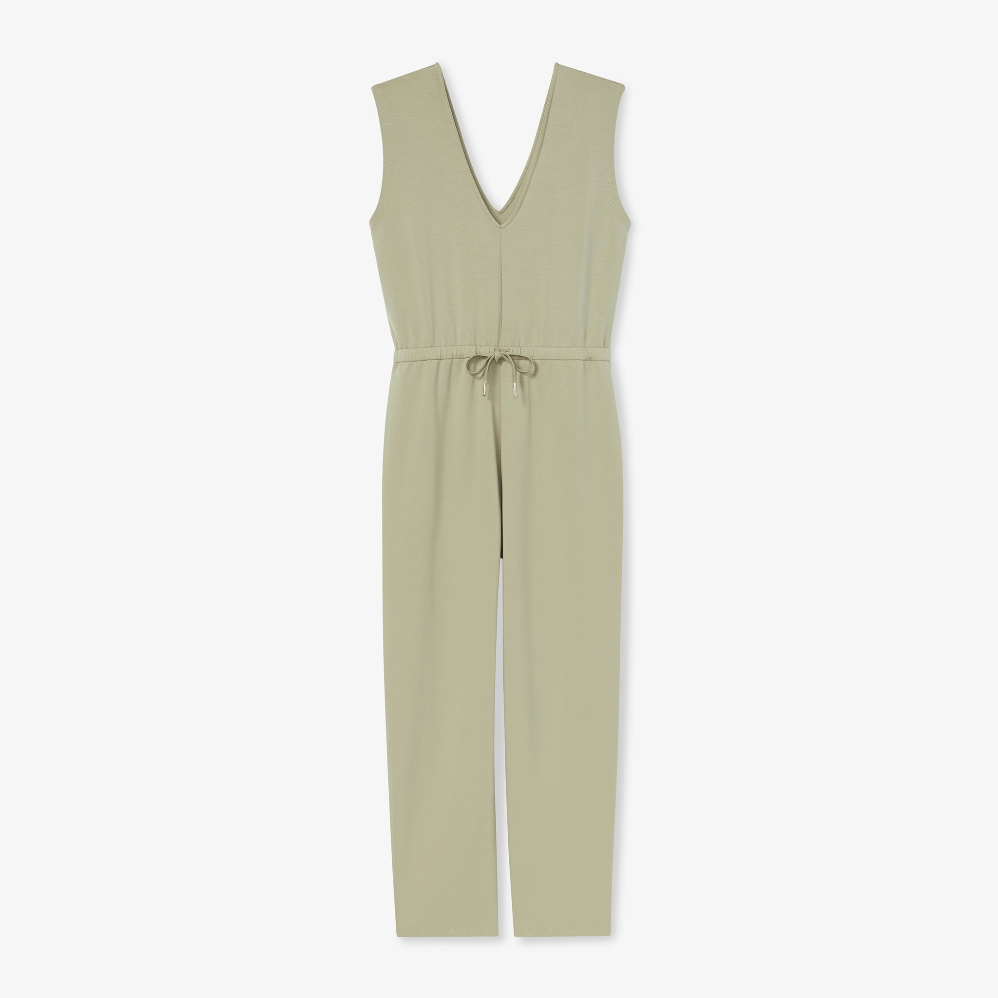 Packshot image of the Janet Jumpsuit - Light French Terry in Laurel Green