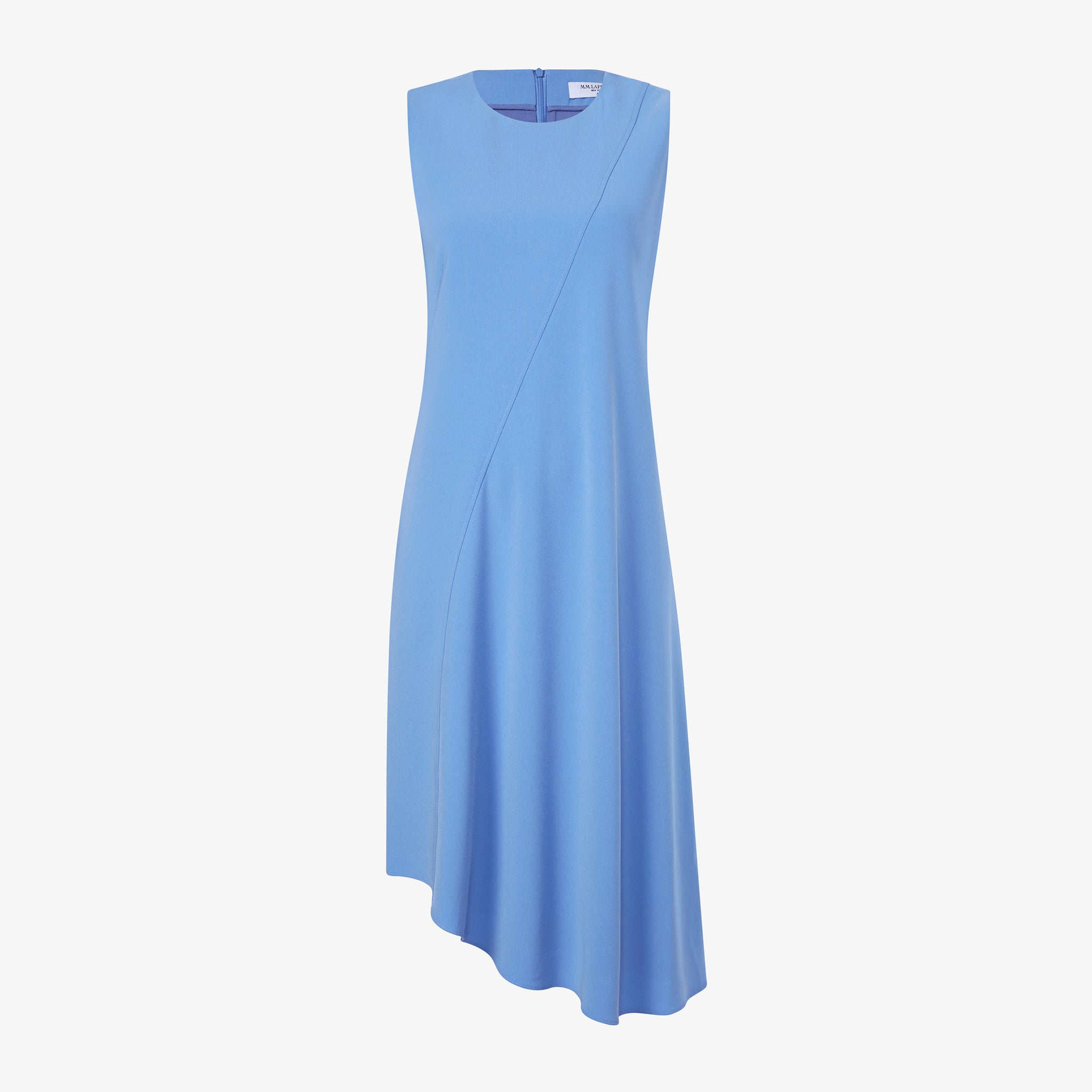 Packshot image of the Lara Dress - Eco Heavy Crepe in Carolina Blue