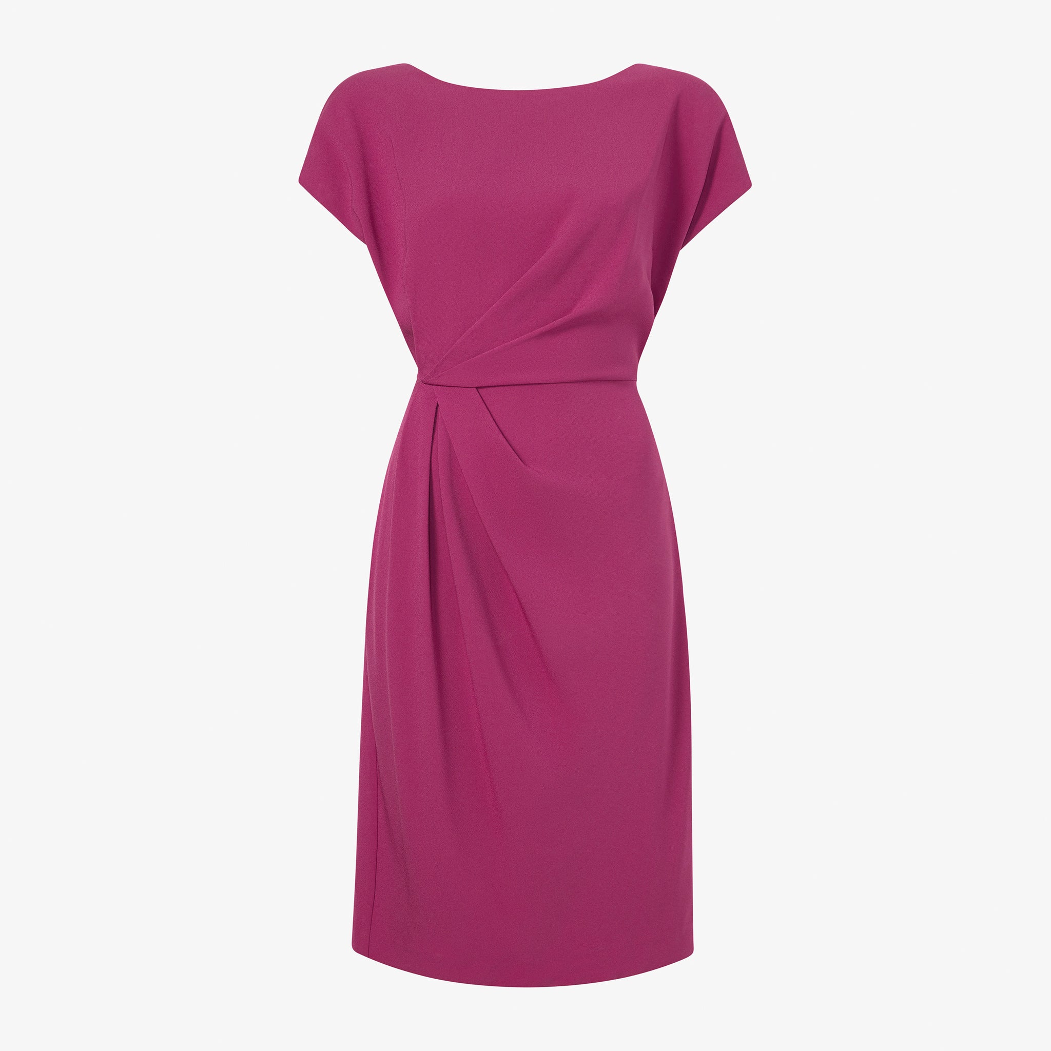 Packshot image of the Jillian Dress - Eco Medium Crepe in Berry