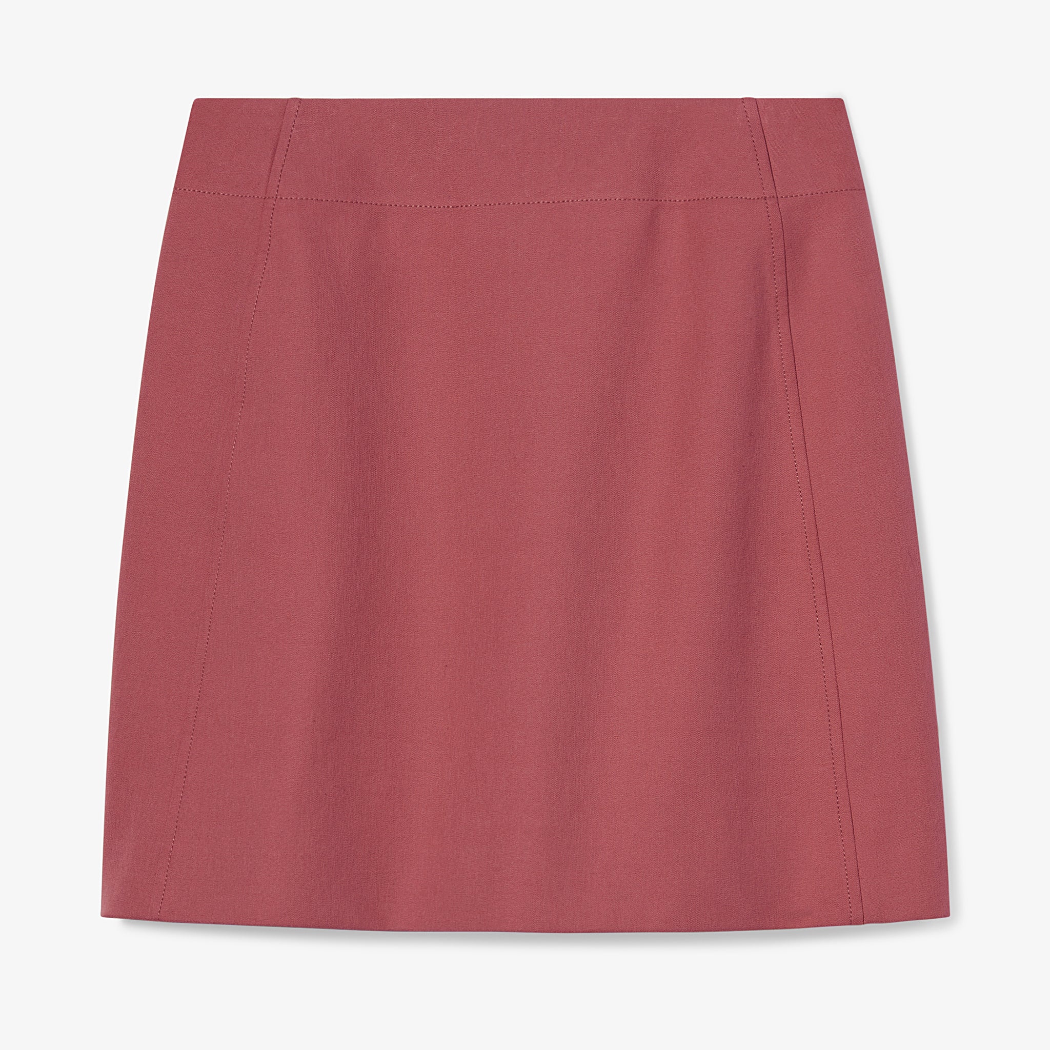 Packshot image of the rowley skirt in rosewood