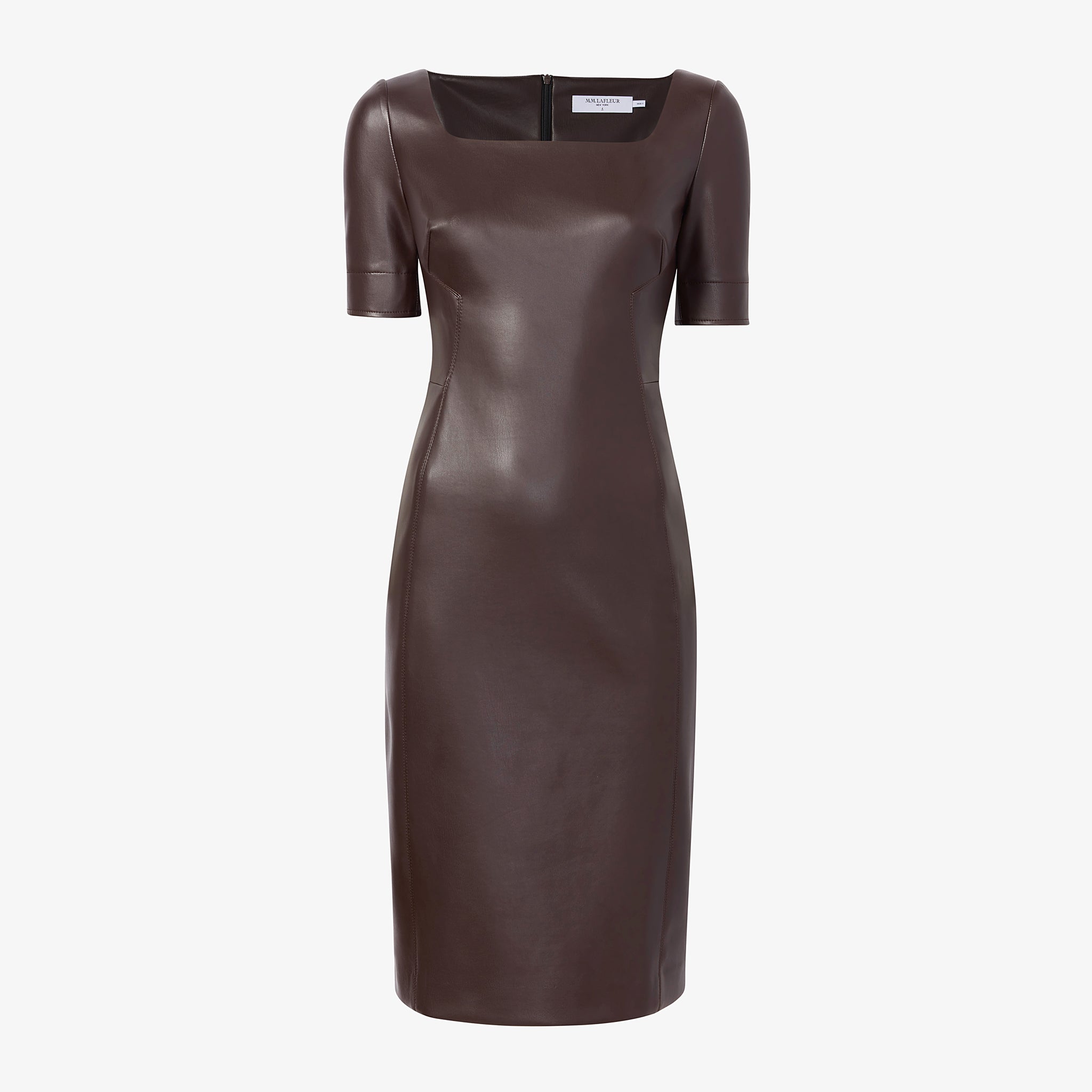 Packshot image of the noa dress in brown