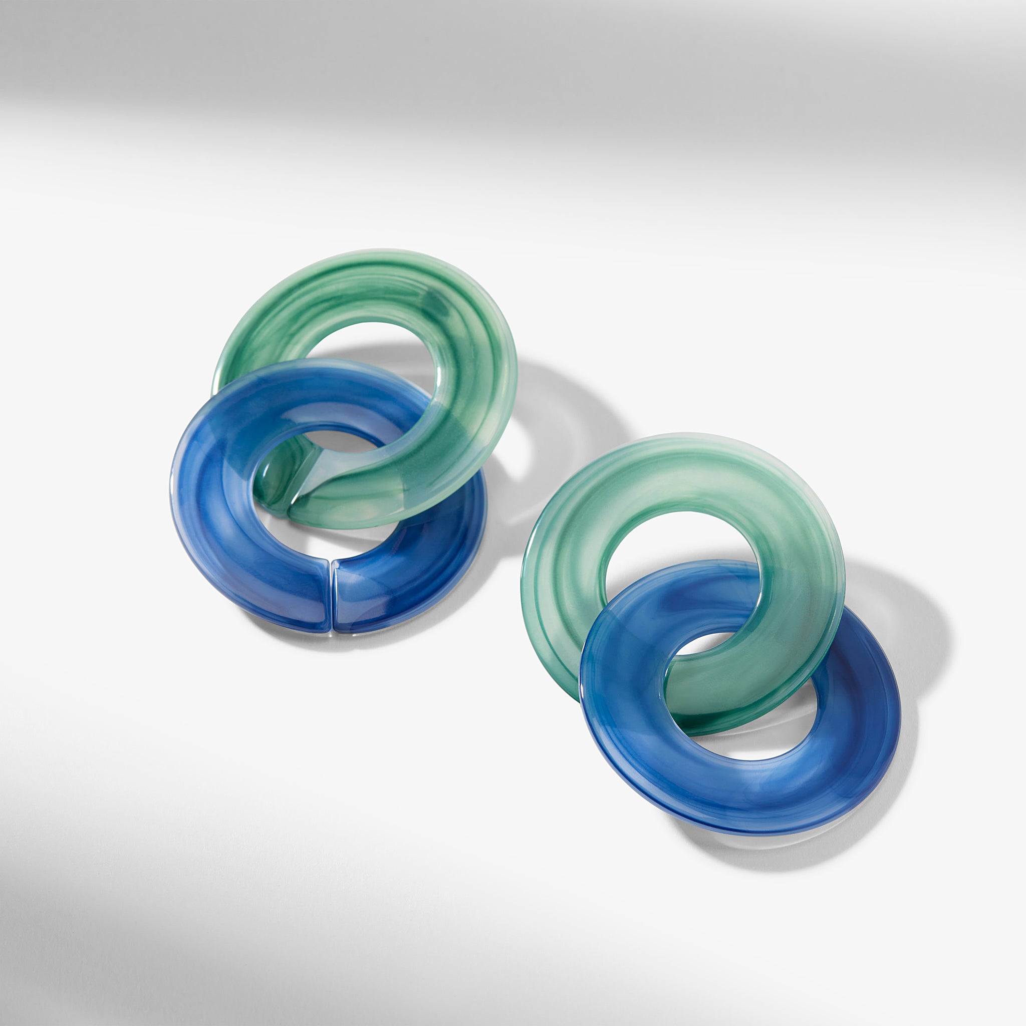 Packshot image of the Yuna Earrings in Blue Multi 