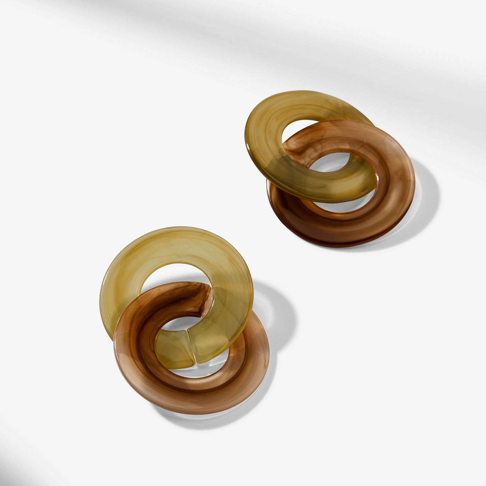 Packshot image of the Yuna Earrings in Brown Multi 