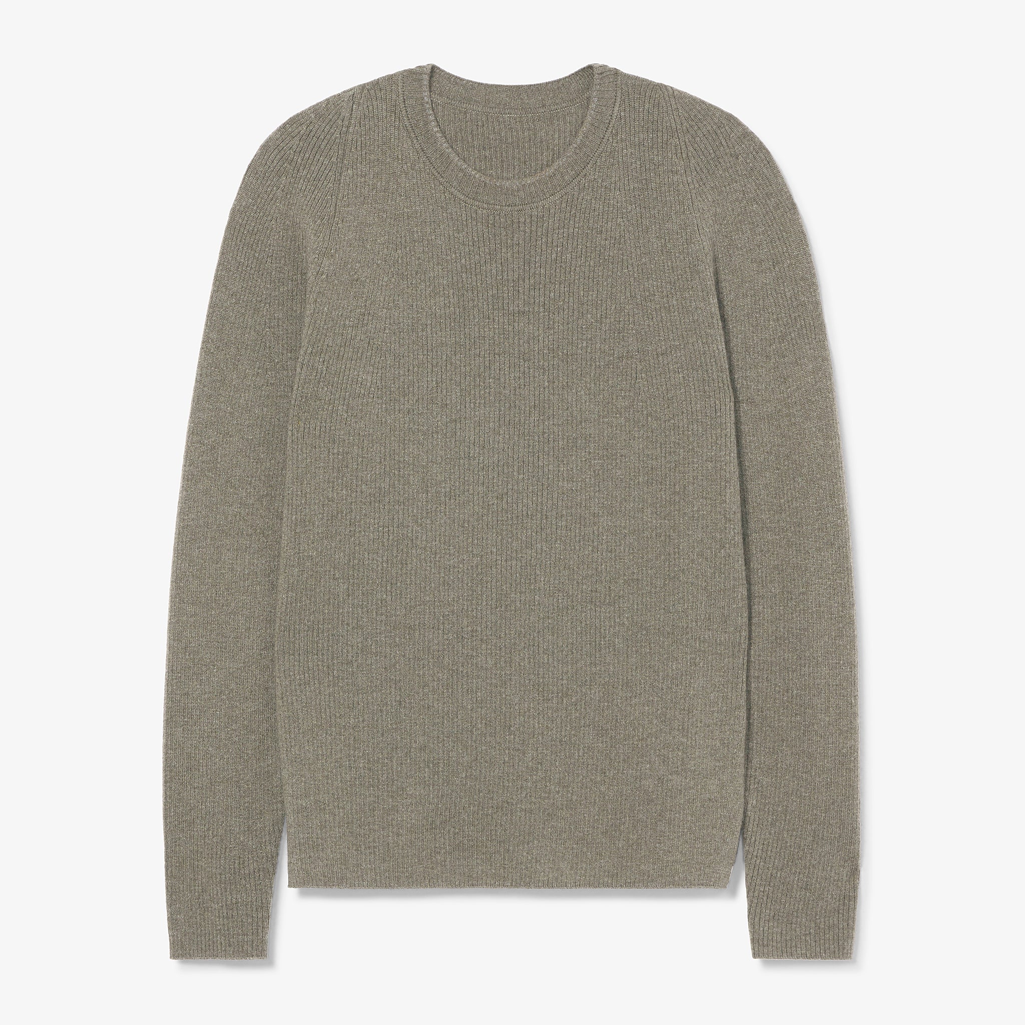 Packshot image of the ollie sweater in dark moss