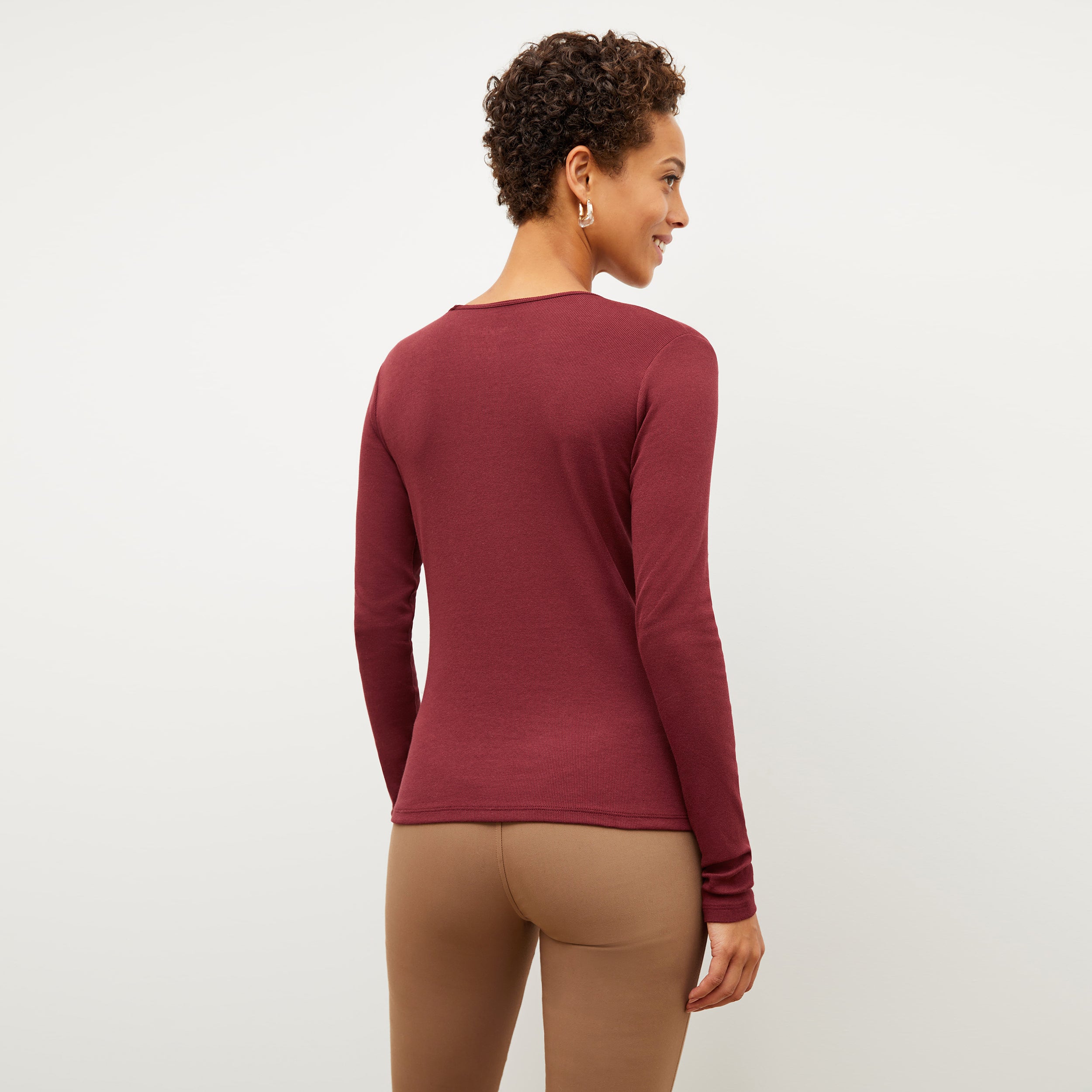 Remington Henley - Ribbed Pima Cotton :: Camel