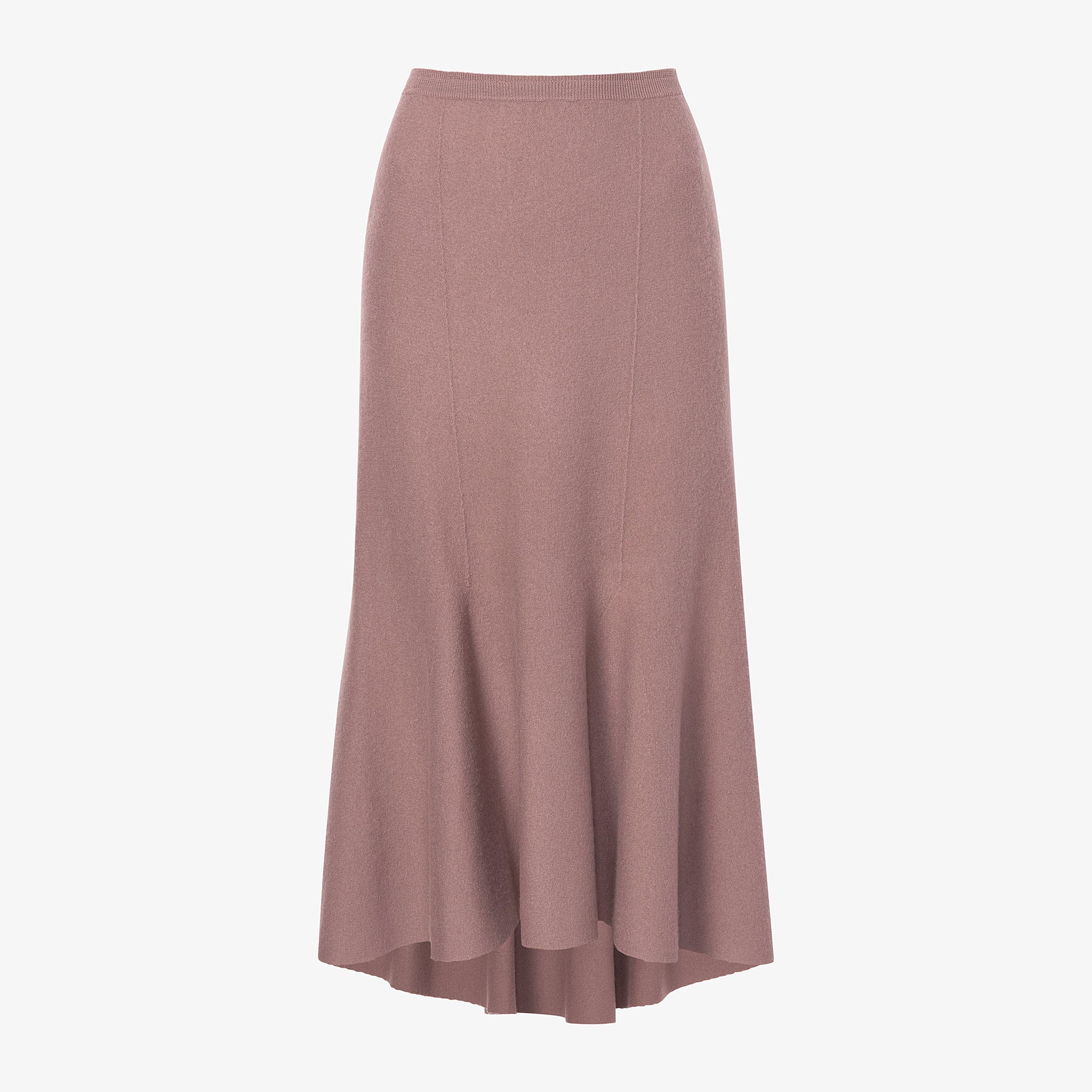 Packshot image of the leah skirt in rose taupe