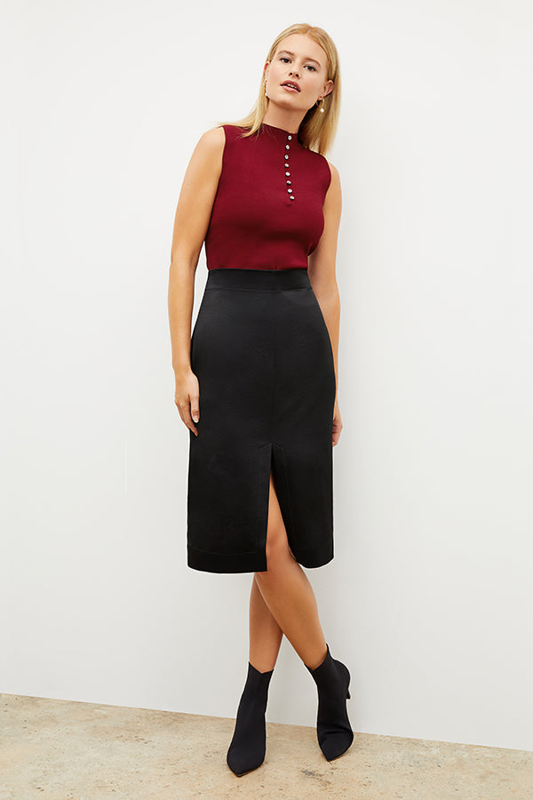 Cobble Hill Skirt - OrigamiTech :: Black – M.M.LaFleur