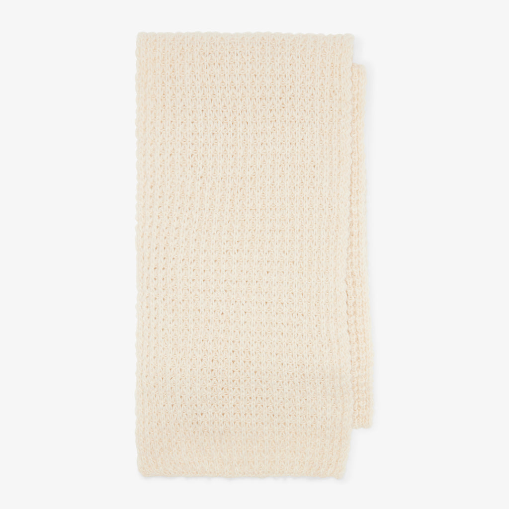 Square Stitch Scarf - Alpaca/Wool :: Ivory – M.M.LaFleur