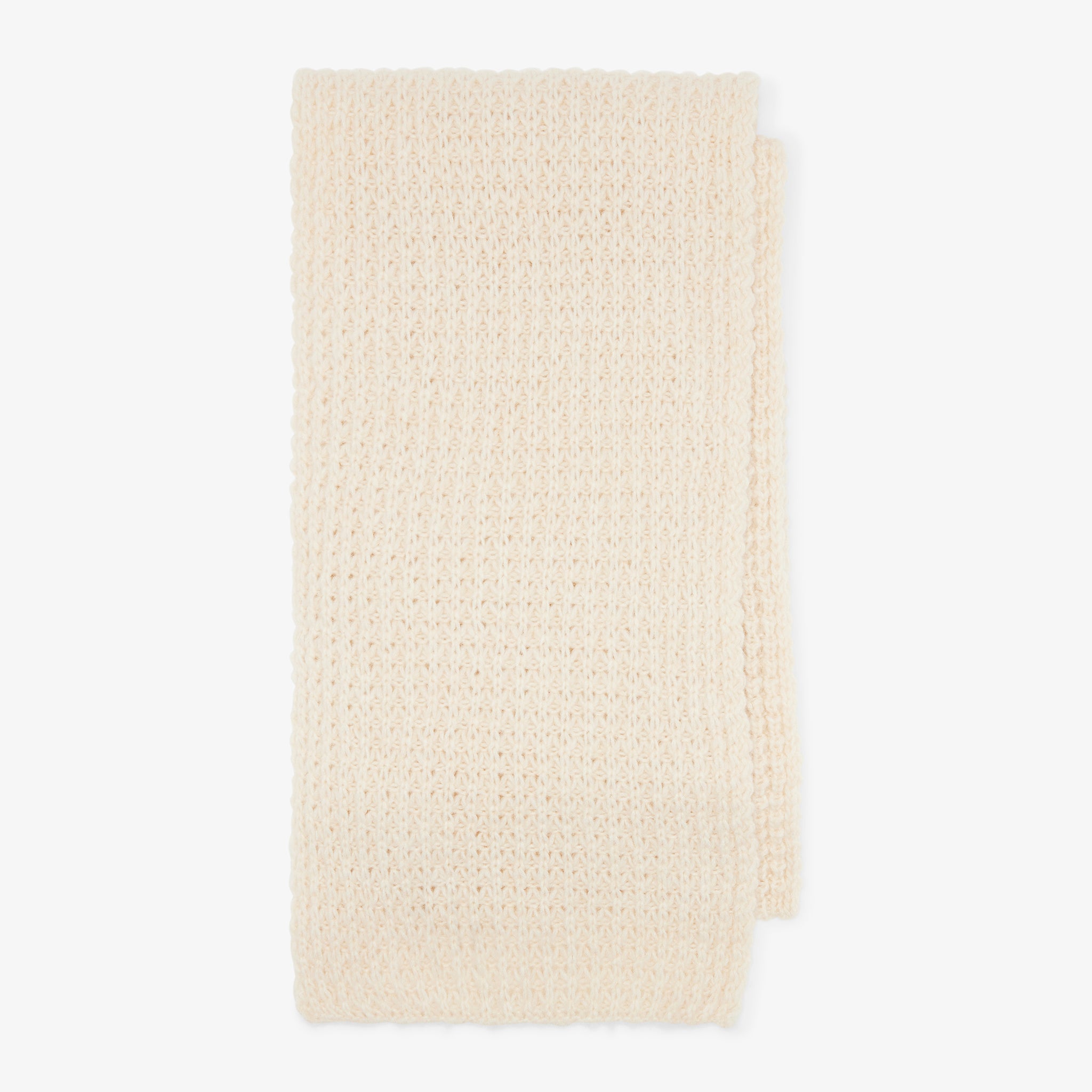 Packshot image of the scarf in ivory 