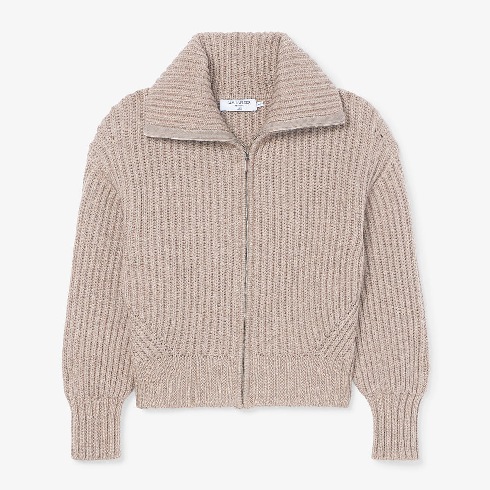 Packshot image of the william sweater in barley