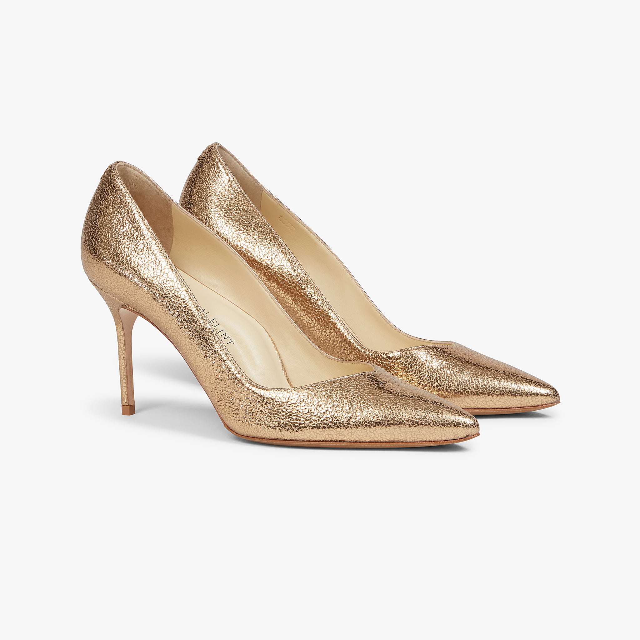 M.M.LaFleur x Sarah Flint Perfect Pump 85 :: Gold Crackle, 35 M.M.LaFleur x Sarah Flint Perfect Pump 85 :: Gold Crackle, 35