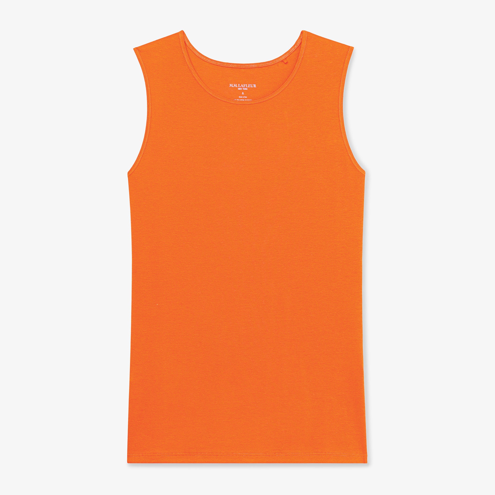 Packshot image of the paige tank in clementine