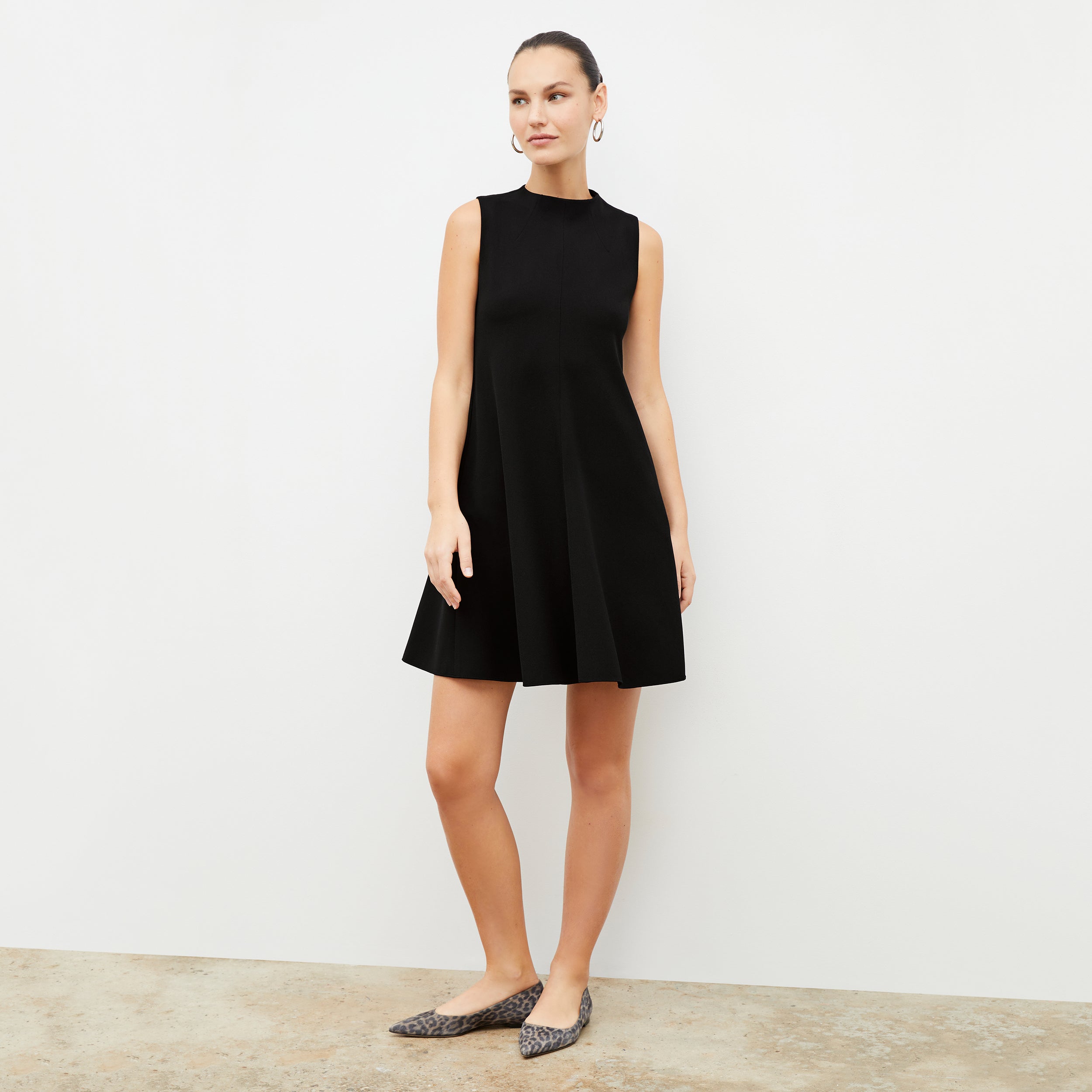 Felisa Dress - Recyled WonderTex :: Black