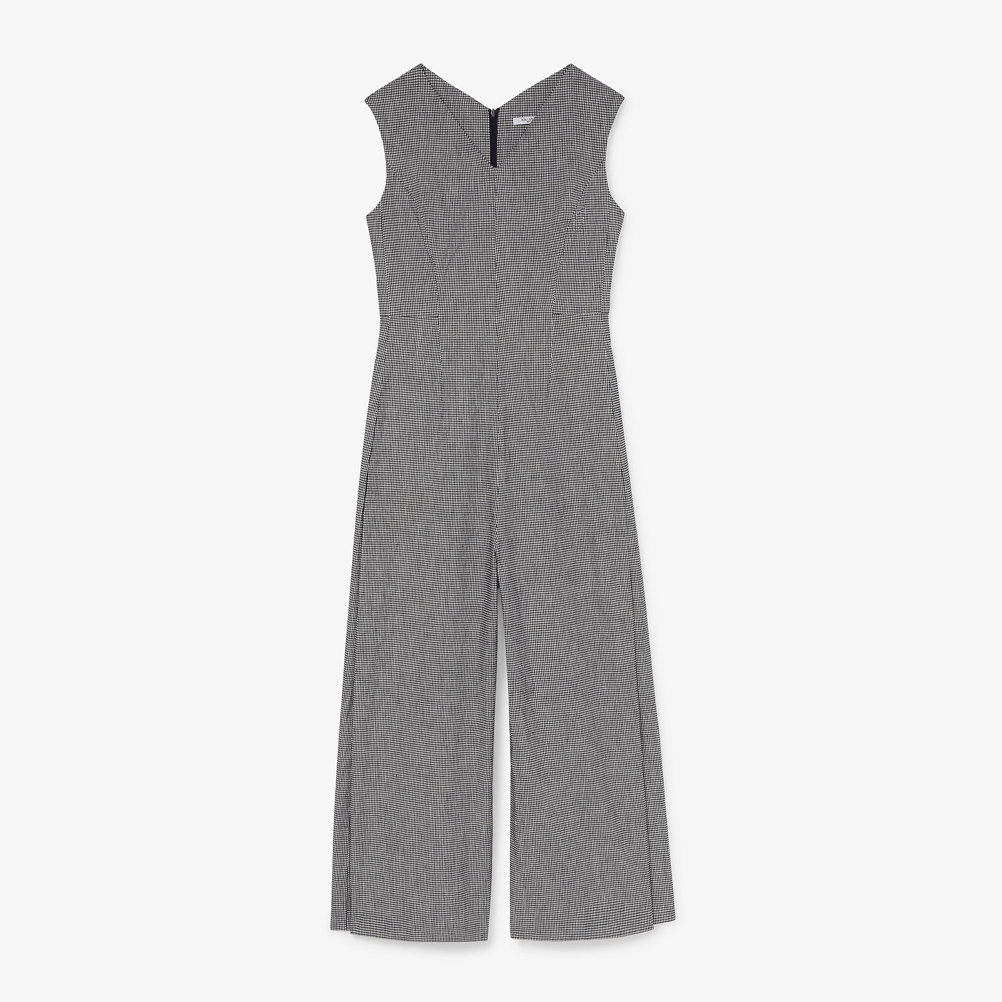 packshot image of the demi jumpsuit in gingham linen