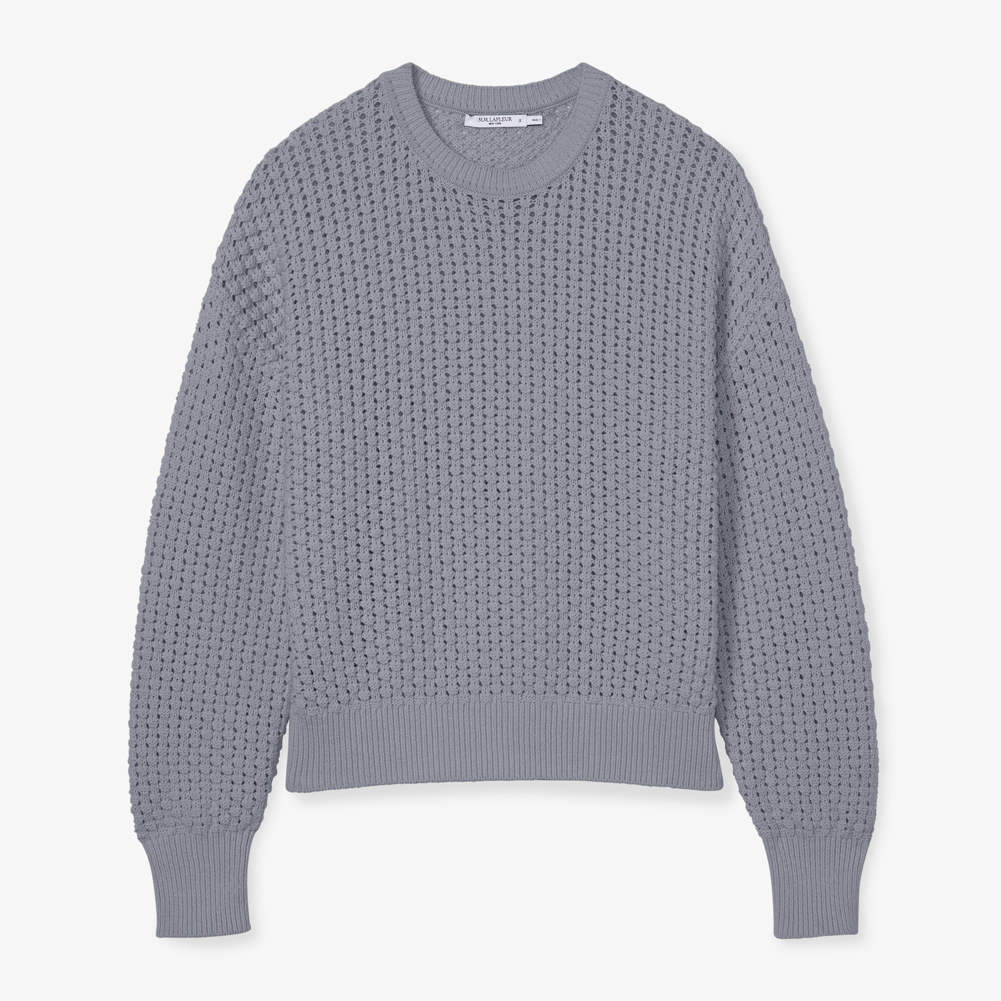packshot image of the liam sweater in flint gray