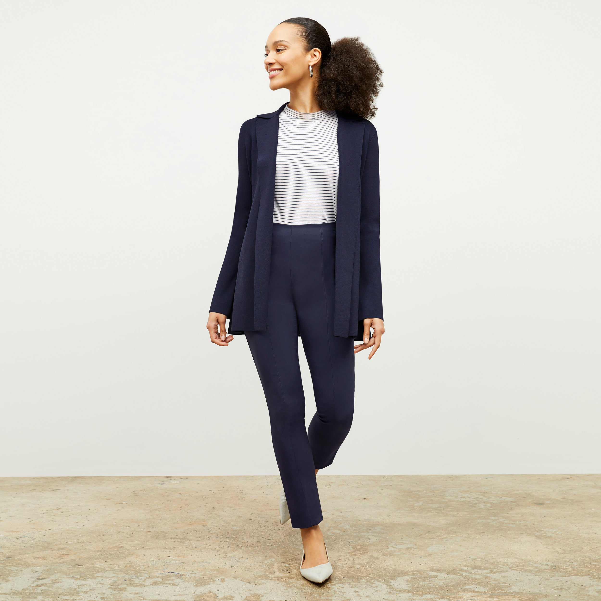 Foster Cigarette Pant - PowerStretch :: Dark Mink