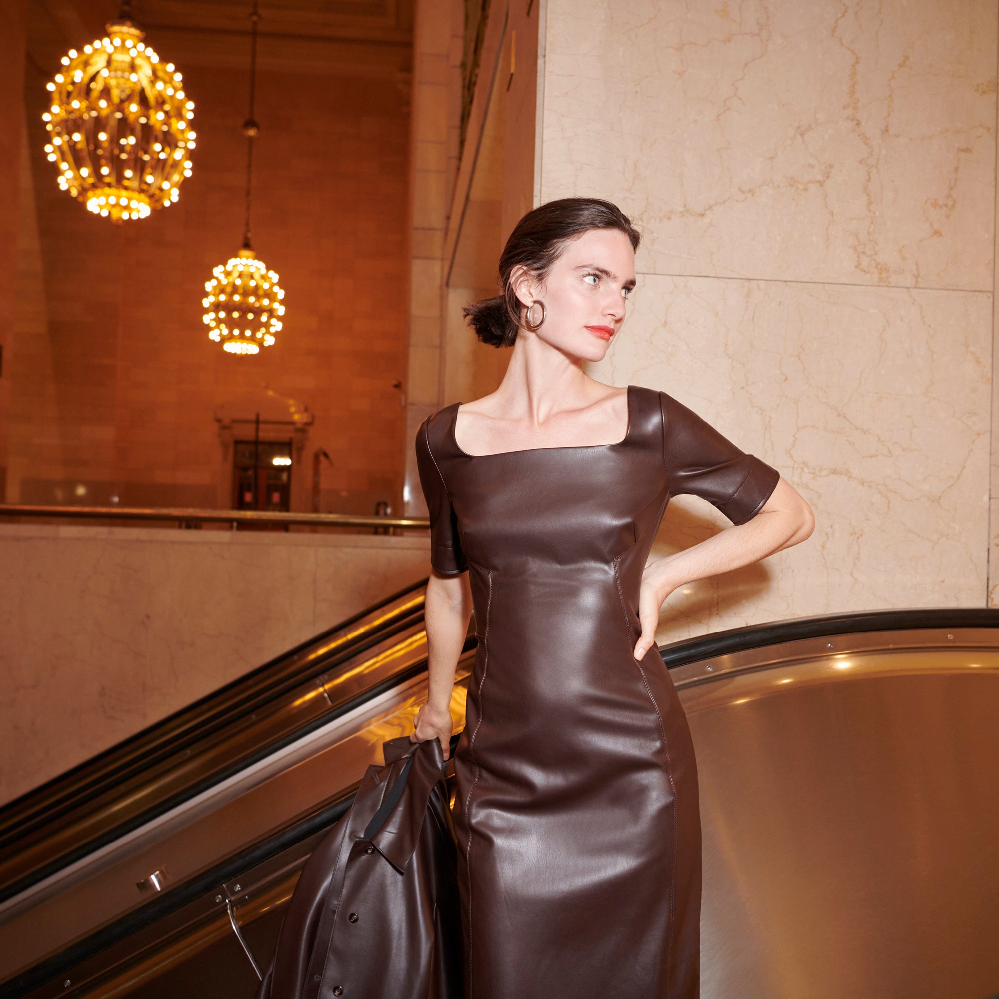 fall leather dress hauteandhumid on LTK