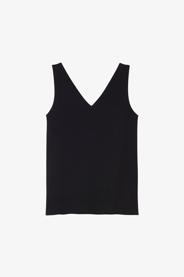 still image of the peggy top in black 
