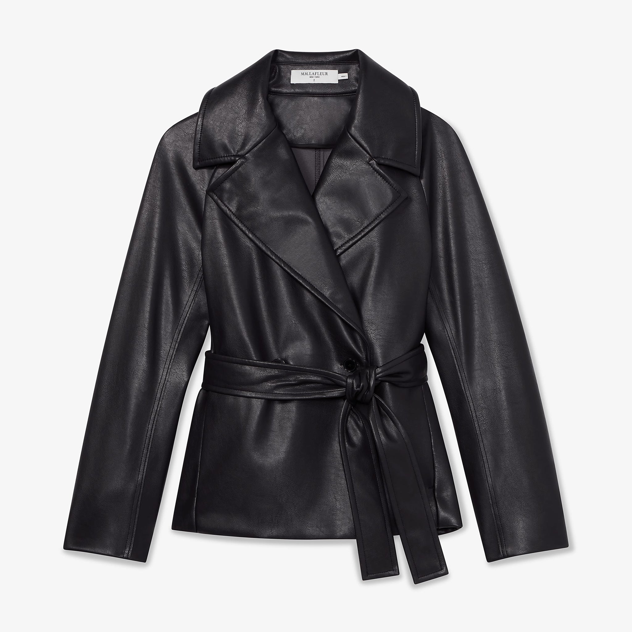 Packshot image of the Alphonso Jacket—Vegan Leather in Black