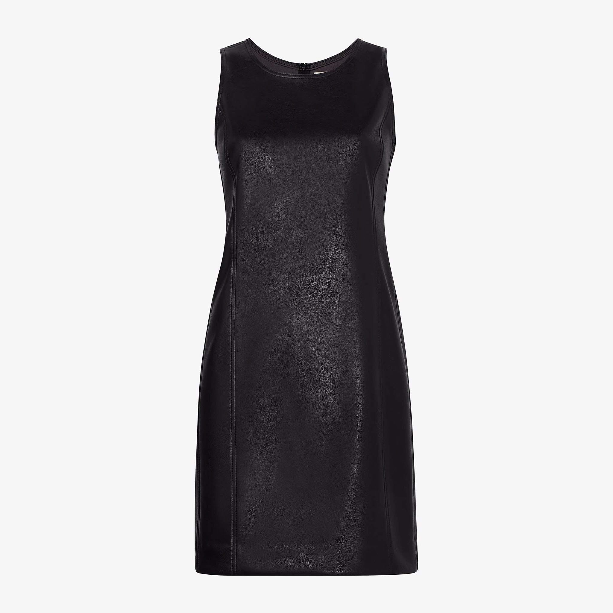 Packshot image of the Chloe Dress—Vegan Leather in Black