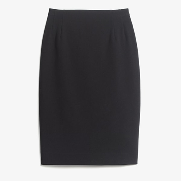 Packshot image of the Cobble Hill Skirt—Washable Wool Twill in Black 