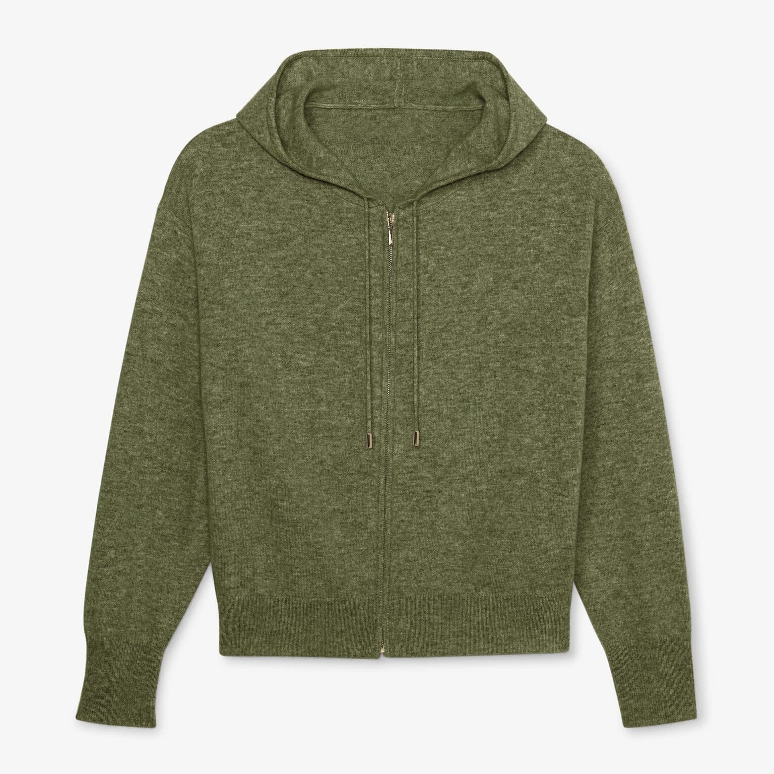 Packshot image of the Judith Hoodie—Cashmere in Olive