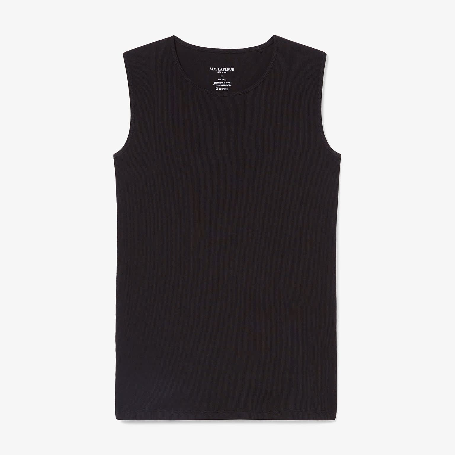 Paige Tank - Ribbed Pima Cotton :: Black – M.M.LaFleur