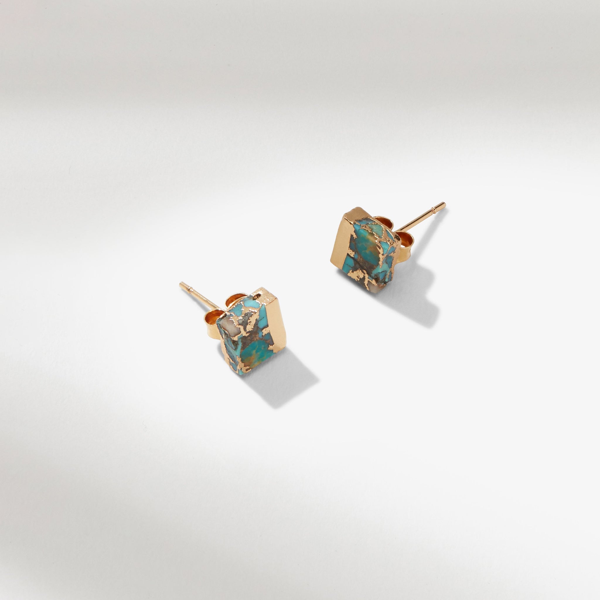 Packshot image of the Winona Earrings in Turquoise 